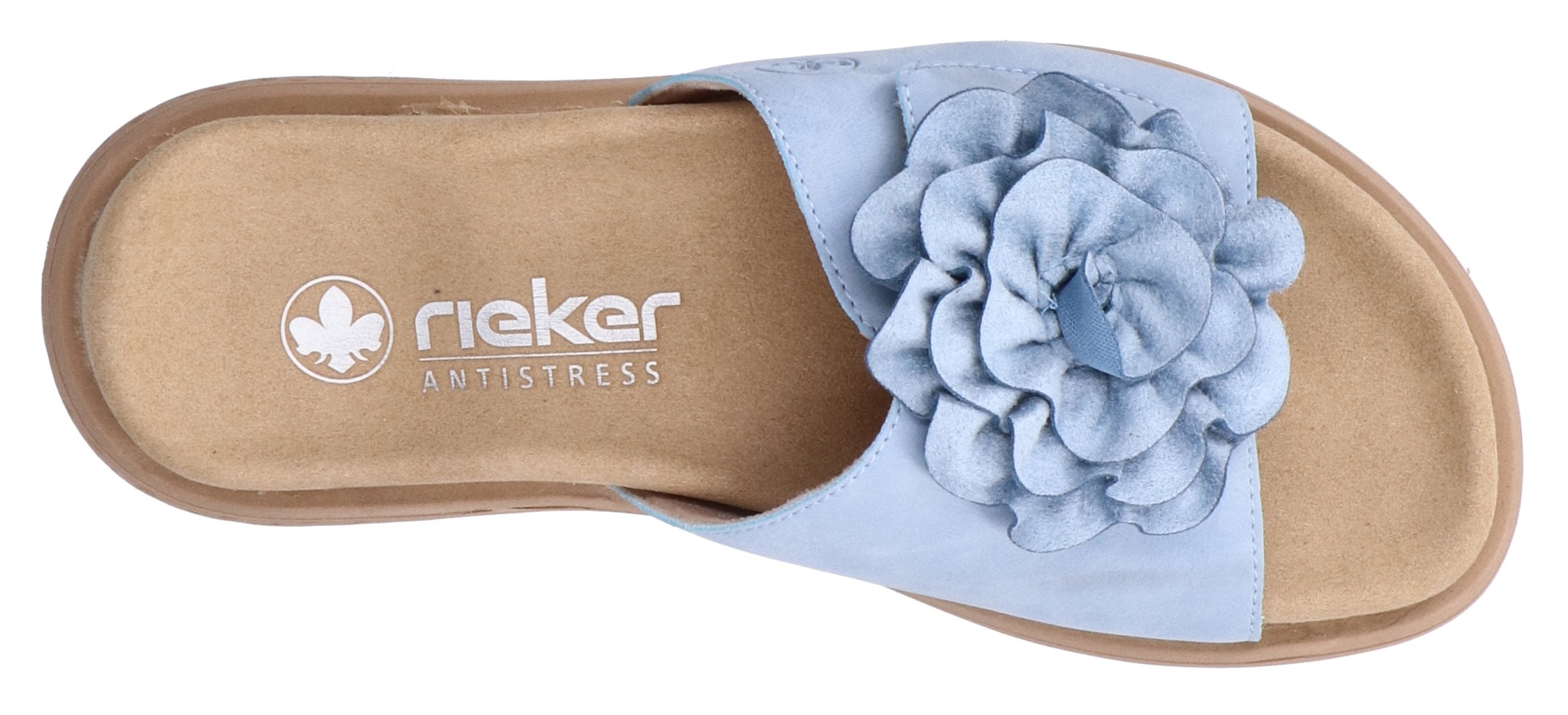 Rieker Pantolette  Sommerschuh, Hausschuh, Strandschuh mit bequemem Fußbett