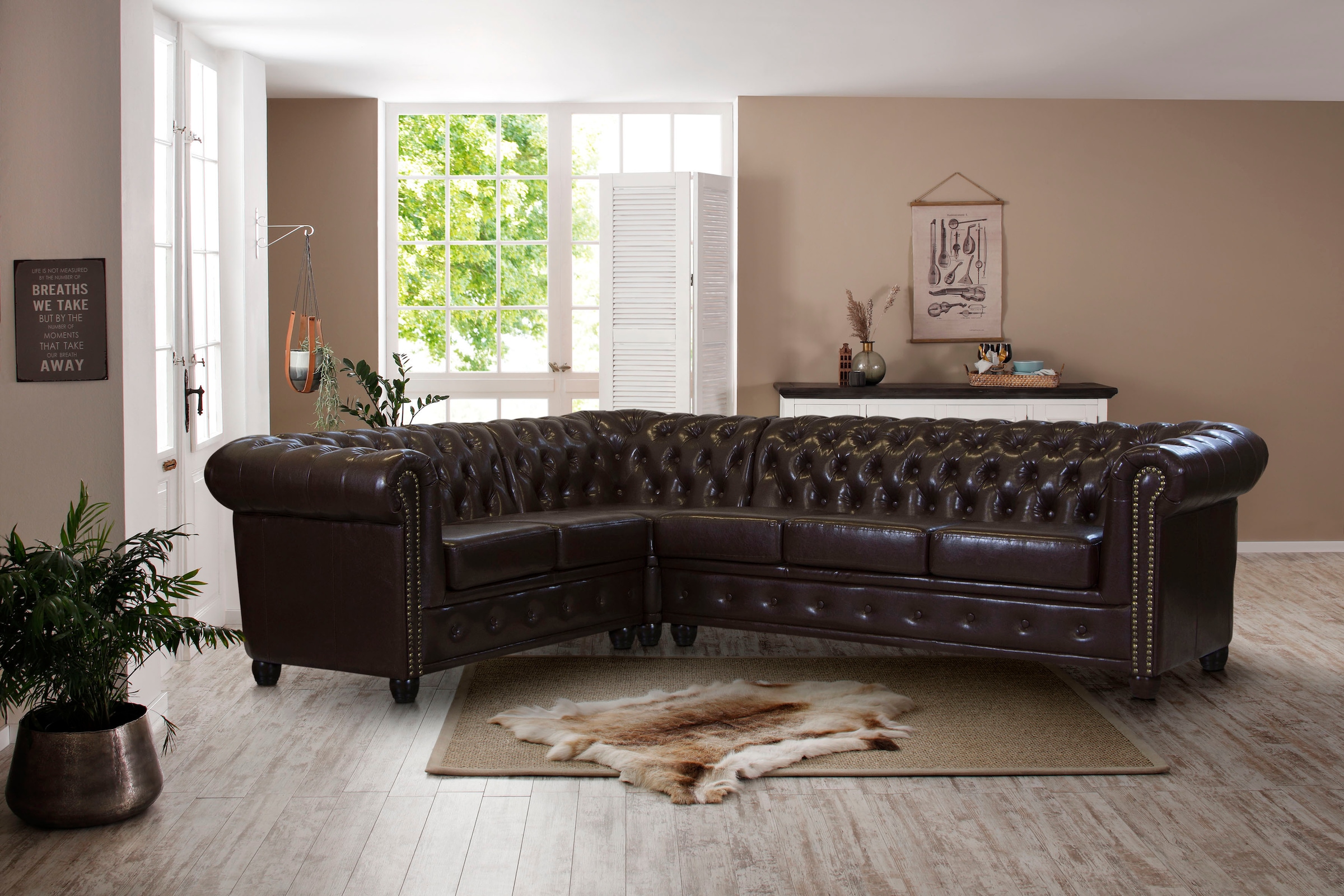 Home affaire Chesterfield-Sofa »Rysum«, bei langer links rechts oder Schenkel OTTO online Chesterfield-Optik