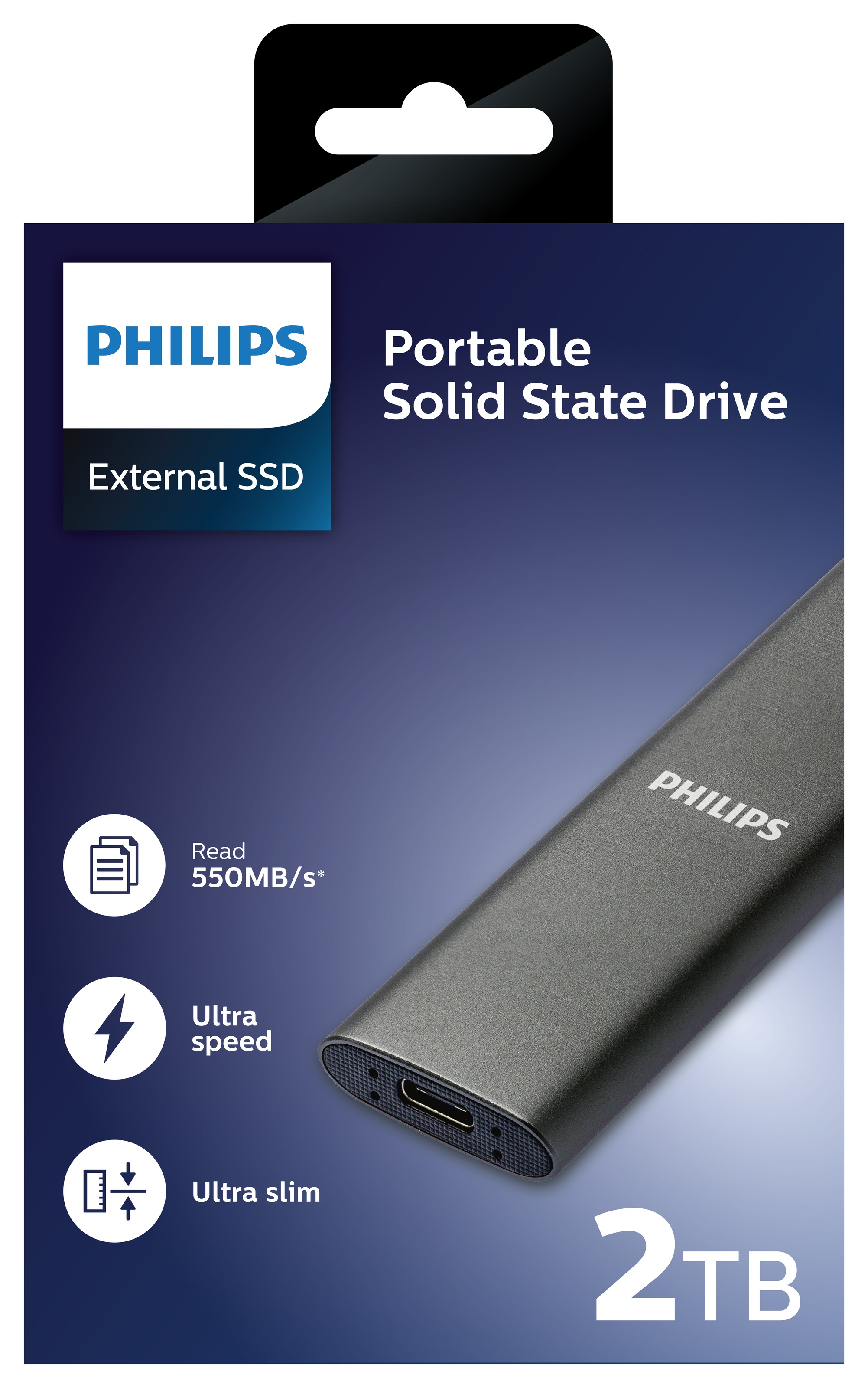 Philips externe SSD »External SSD 2TB«, Anschluss USB-C, Ultra Speed