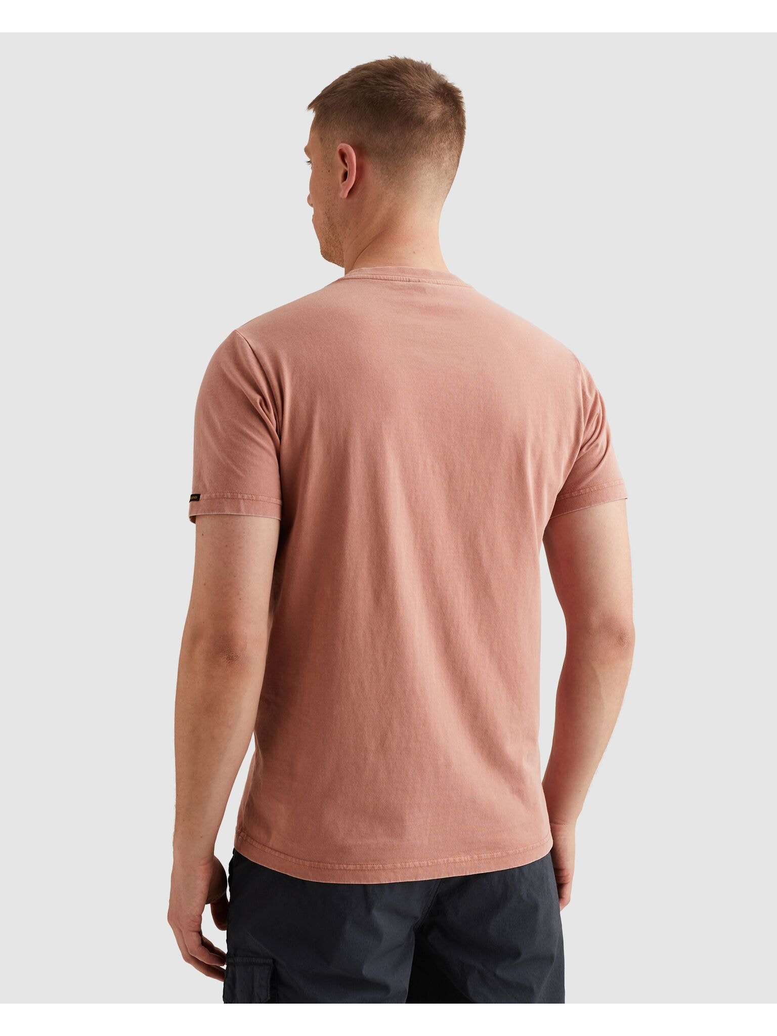 PME LEGEND T-Shirt »Short sleeve r-neck washed garment dye« mit Logo Stickerei