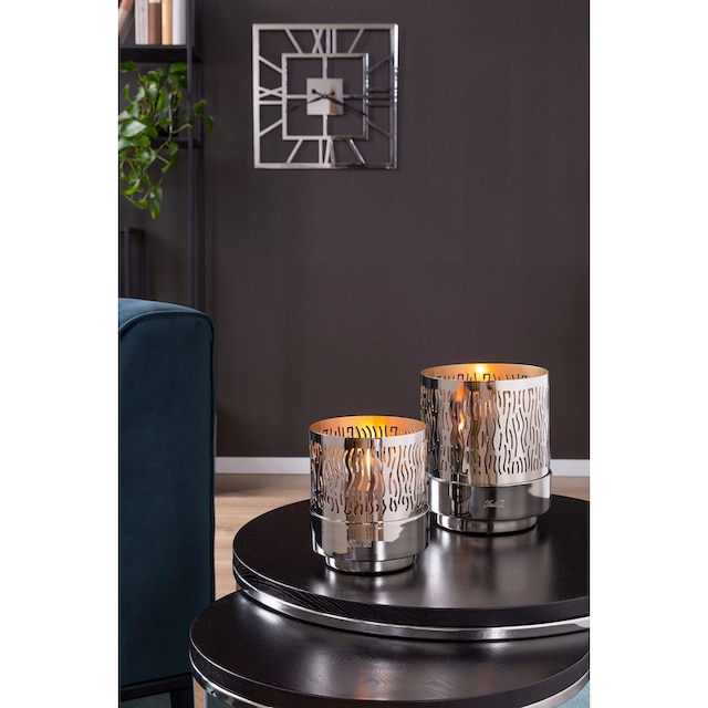 Fink Windlicht »MARIAN«, (1 St.), Kerzenhalter aus Eisen, mit  wellenförmigen Cut-Outs kaufen im OTTO Online Shop