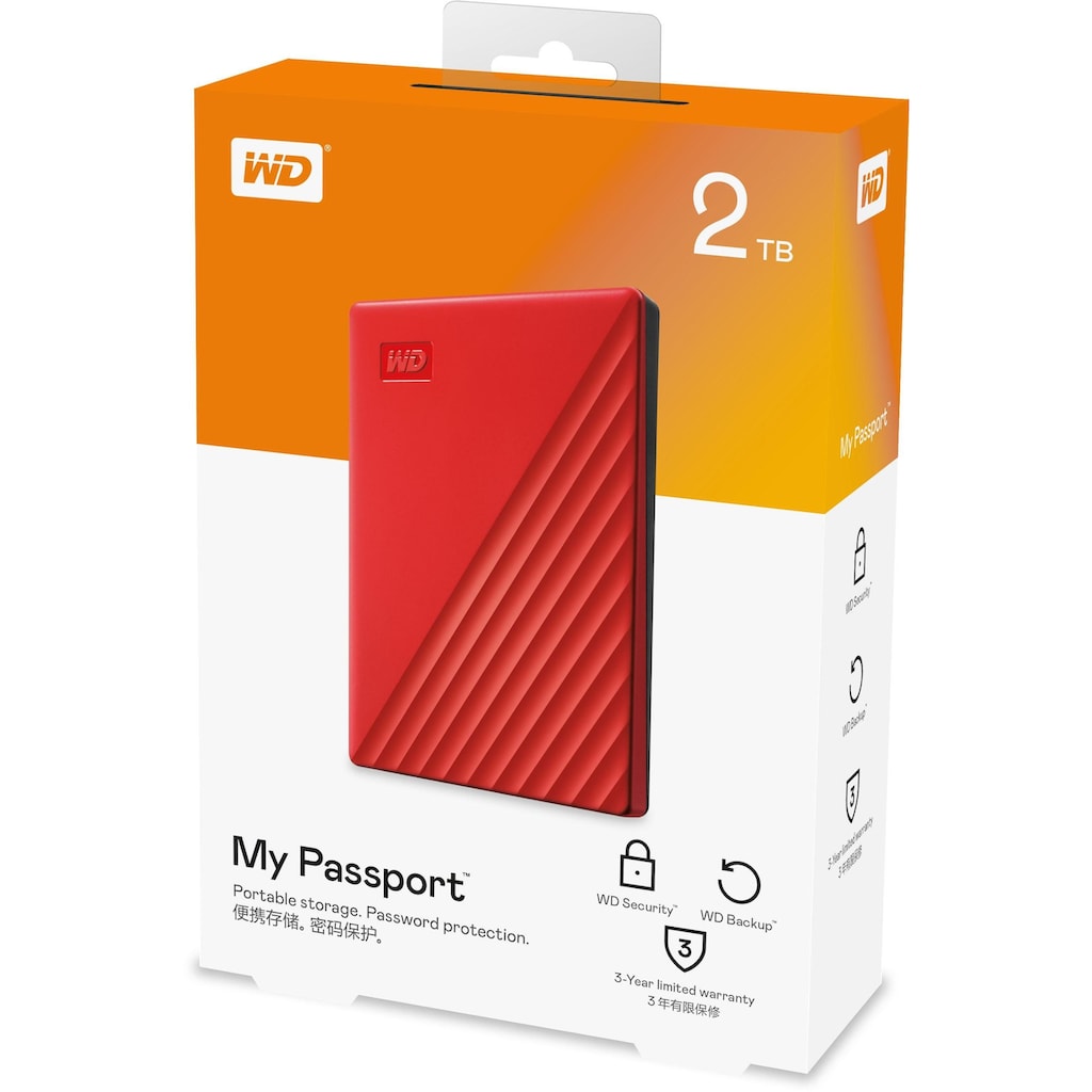 WD externe HDD-Festplatte »My Passport«, Anschluss USB 3.2 Gen-1