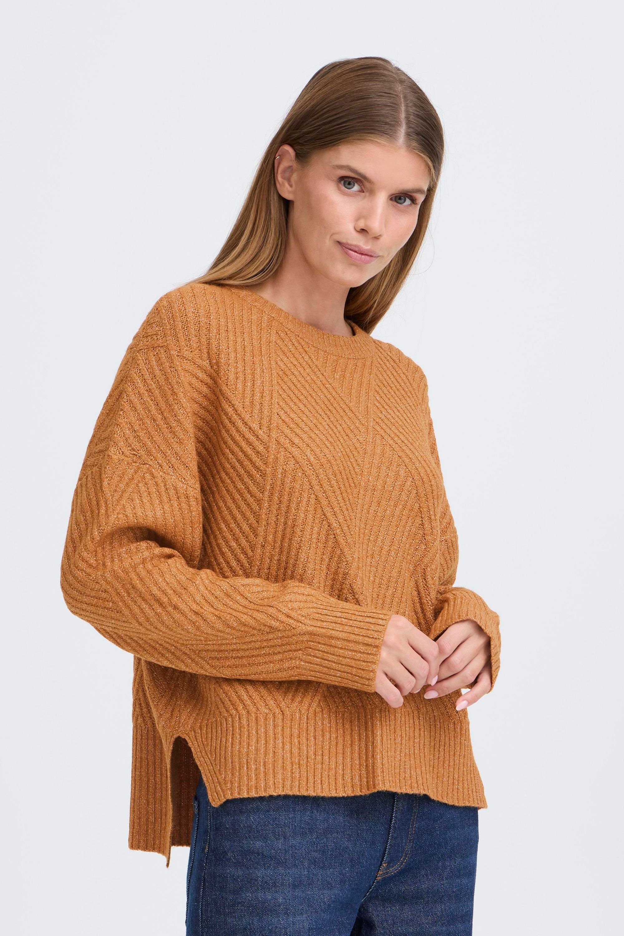 OXMO Strickfleece-Pullover »Strickpullover OXIBOMMA«
