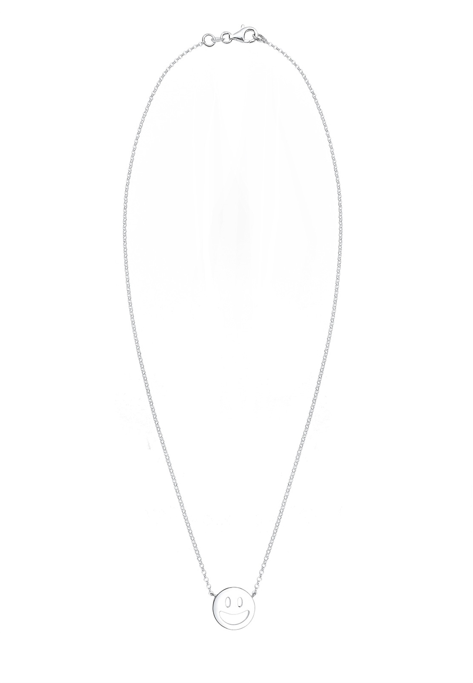 Elli Kette mit Anhänger »Halskette Smiling Face 925 Sterling Silber«