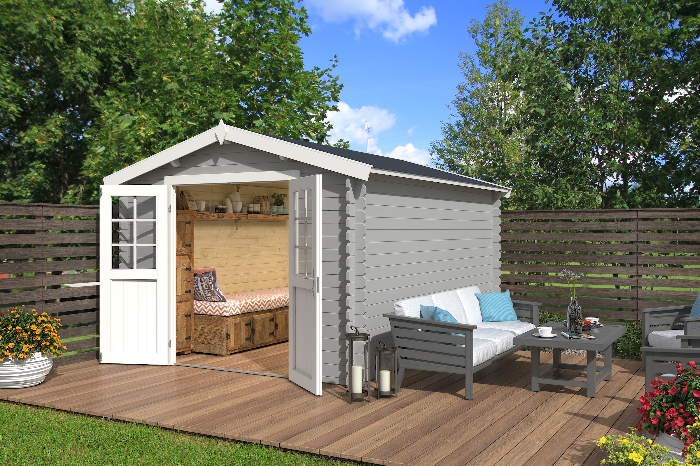 LASITA MAJA Gartenhaus »NORAH 380«, (Set)