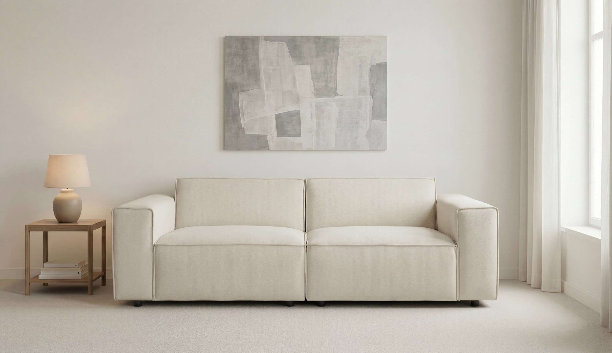 OTTO home 2-Sitzer »Jorrena, extra weicher Chenille-Stoff« Kompaktsofa, 3 Komfortstufen, Breite 226 cm, mit Wellenunterfederung
