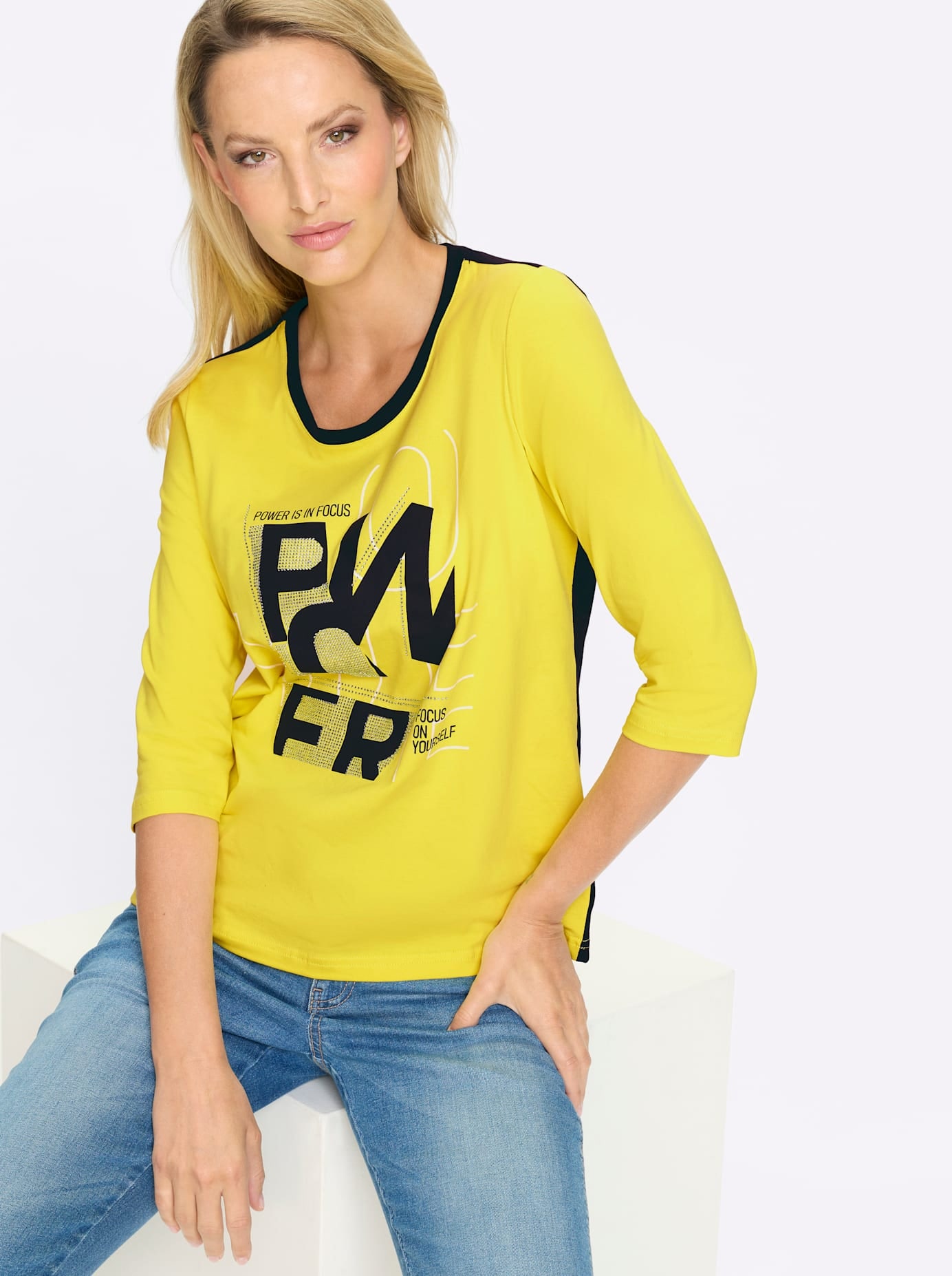 heine 3/4-Arm-Shirt »Druck-Shirt«, 1 tlg.
