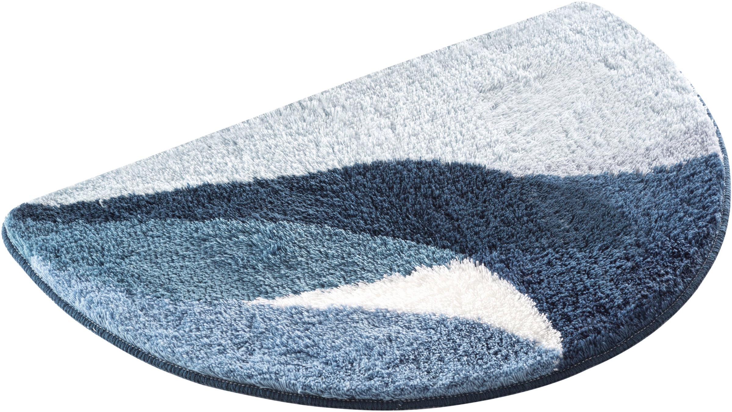 my home Badematte »Magnus, Badvorleger, Badezimmer Teppich«, rutschhemmend beschichtet, strapazierfähig-schnell trocknend, mehrfarbig, Badteppich, Badematten auch als 2 teiliges Set & rund
