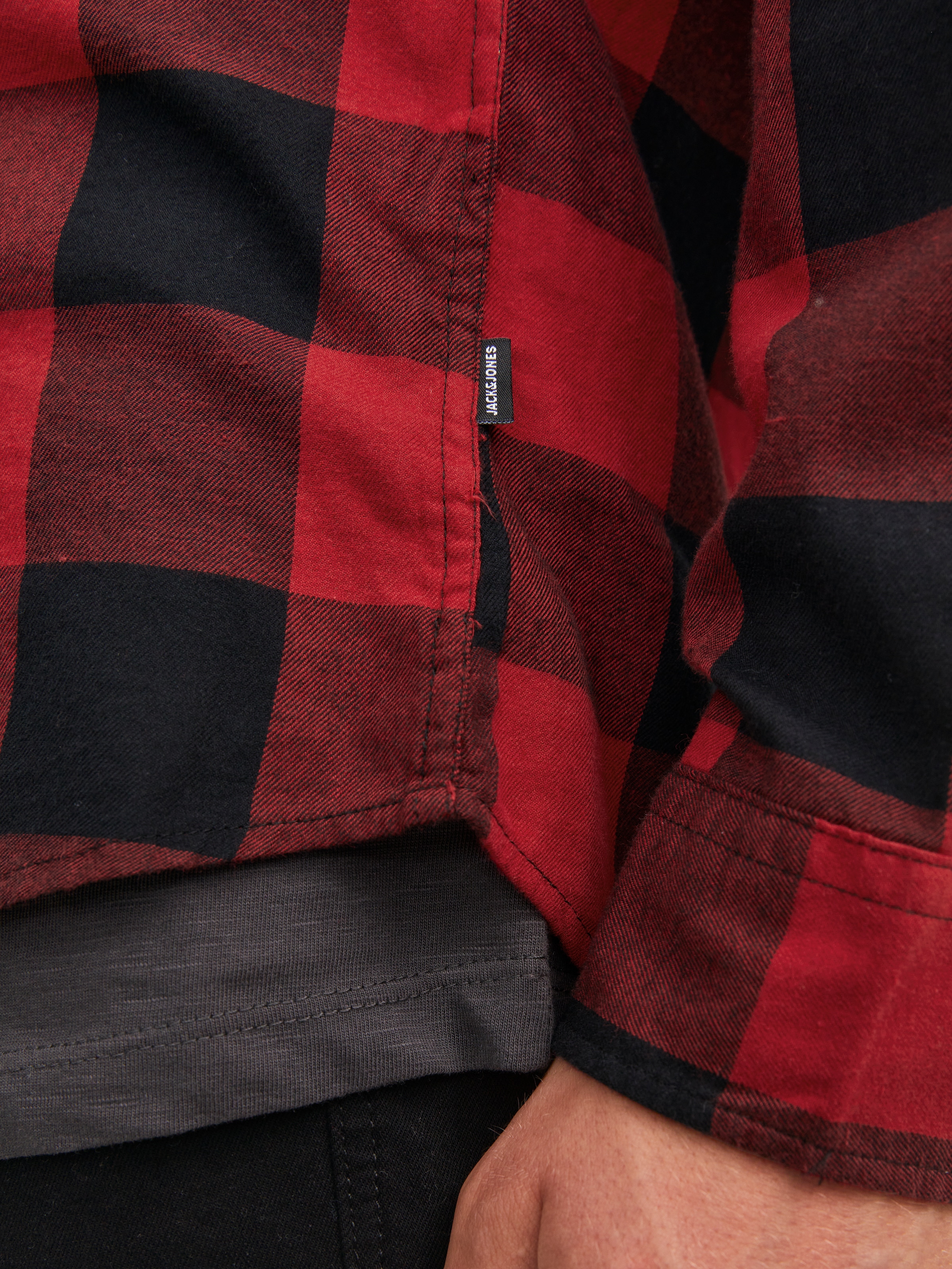 Jack & Jones Karohemd »JJ JJEGINGHAM TWILL SHIRT L/«