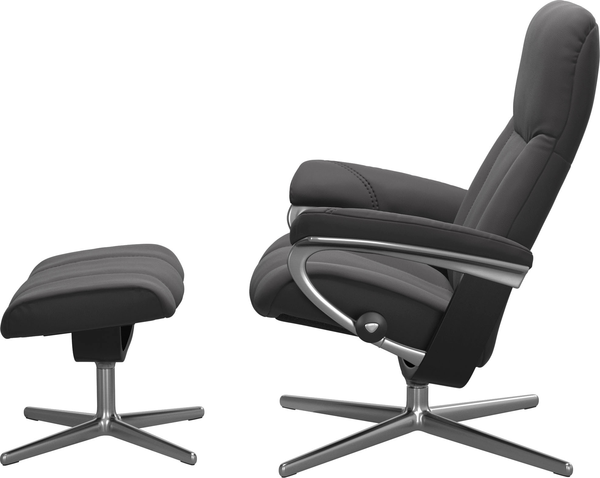 Stressless® Fußhocker »Consul«, mit Cross Base, Größe S, M & L, Holzakzent Schwarz