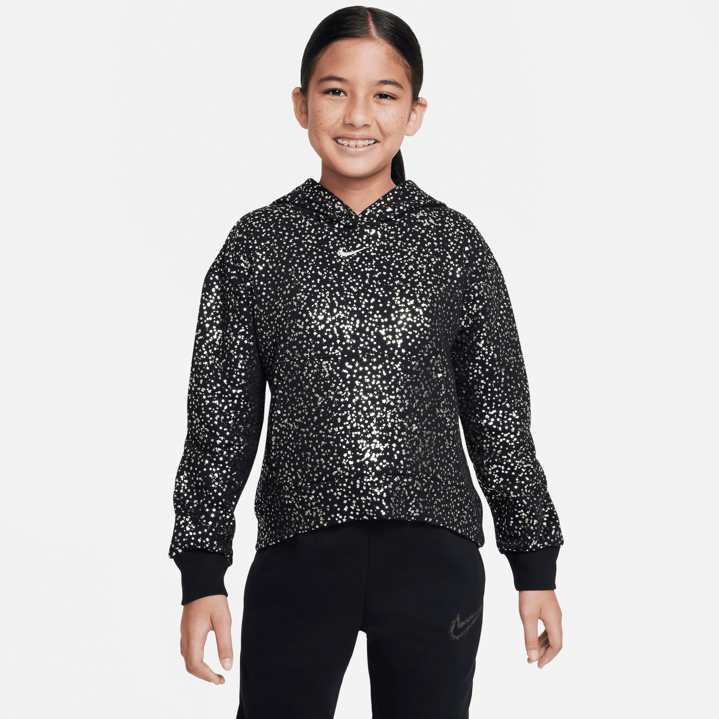 Nike Sportswear Kapuzensweatshirt »Big Kids\' (Girls\') Fleece Hoodie« bei  OTTO | Sweatshirts