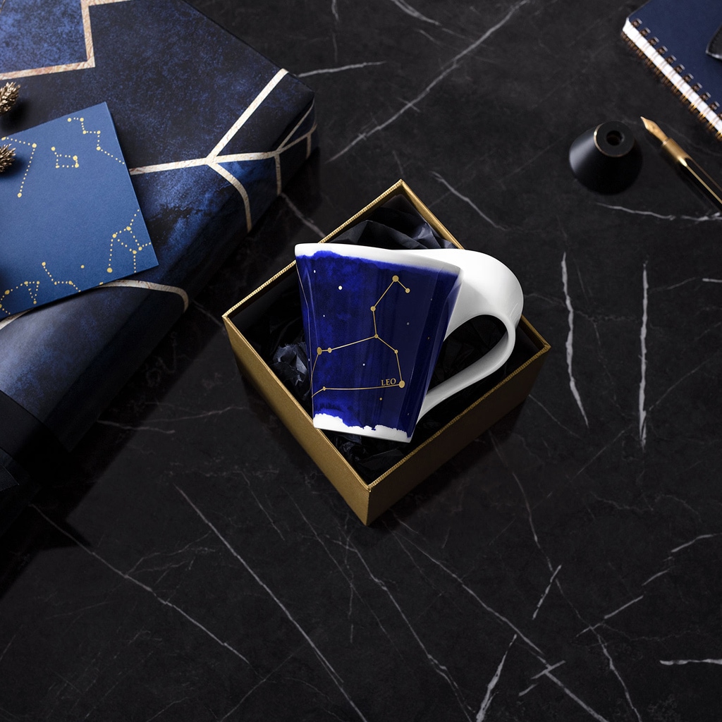 Villeroy & Boch Tasse »Tasse Löwe NewWave Stars 300 ml weiß-blau«