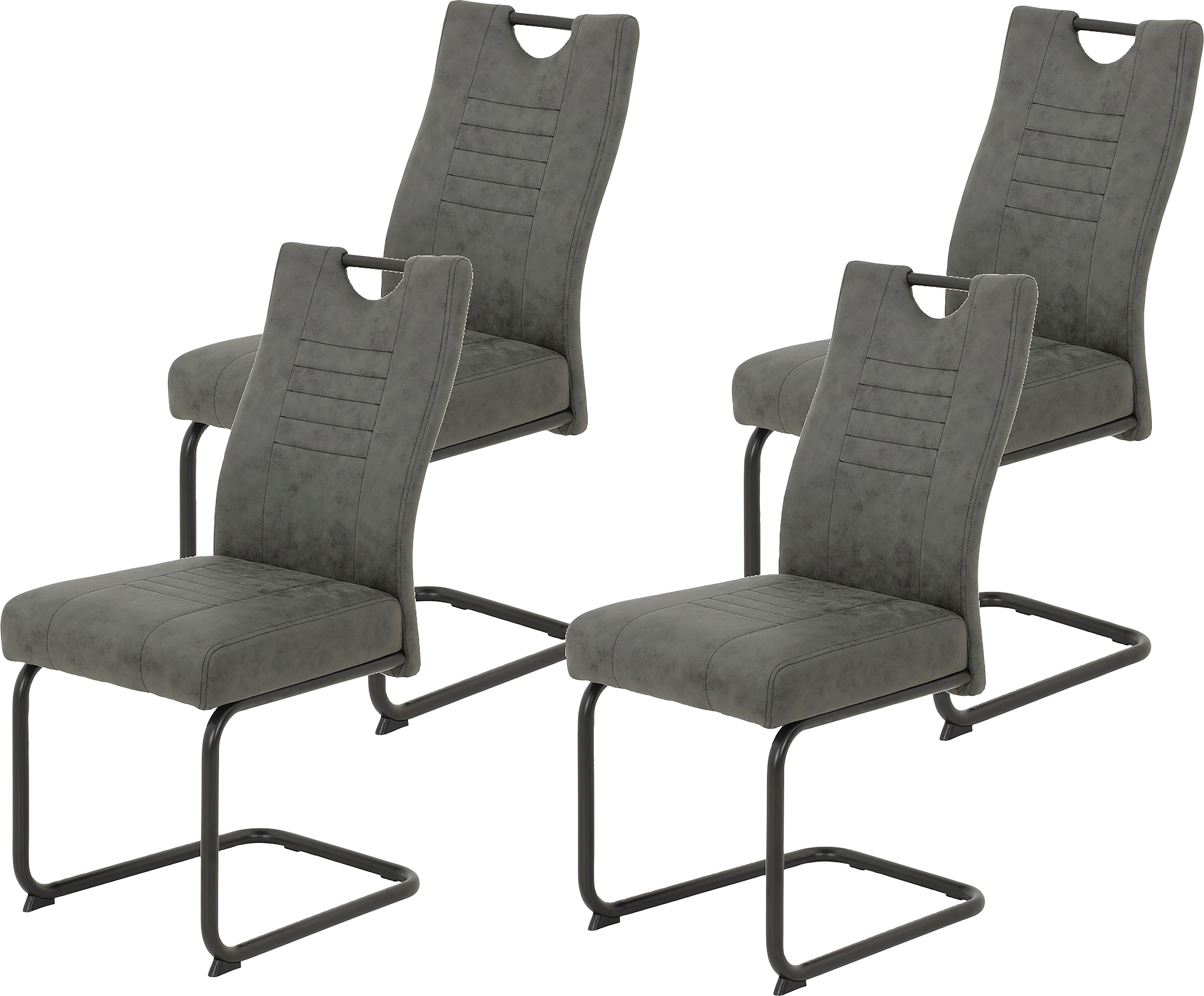 HELA Freischwinger "JUPITER" (Set) 4 Stk.Federkern und Griff, 140 Kg Belastbarkeit, 2er und 4er Set