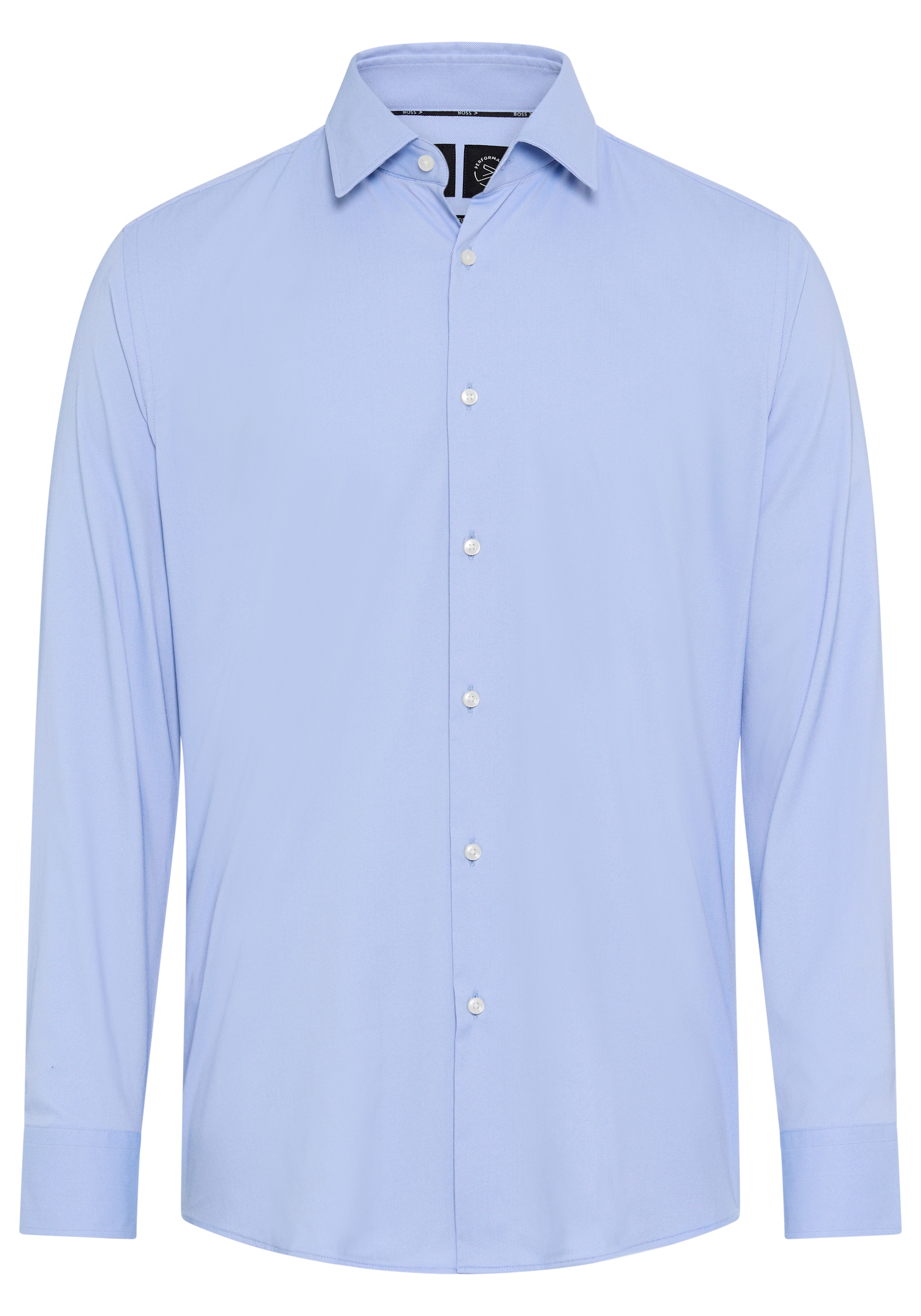 BOSS Businesshemd Slim-Fit, aus funktionalem Stretch-Twill, Kentkragen