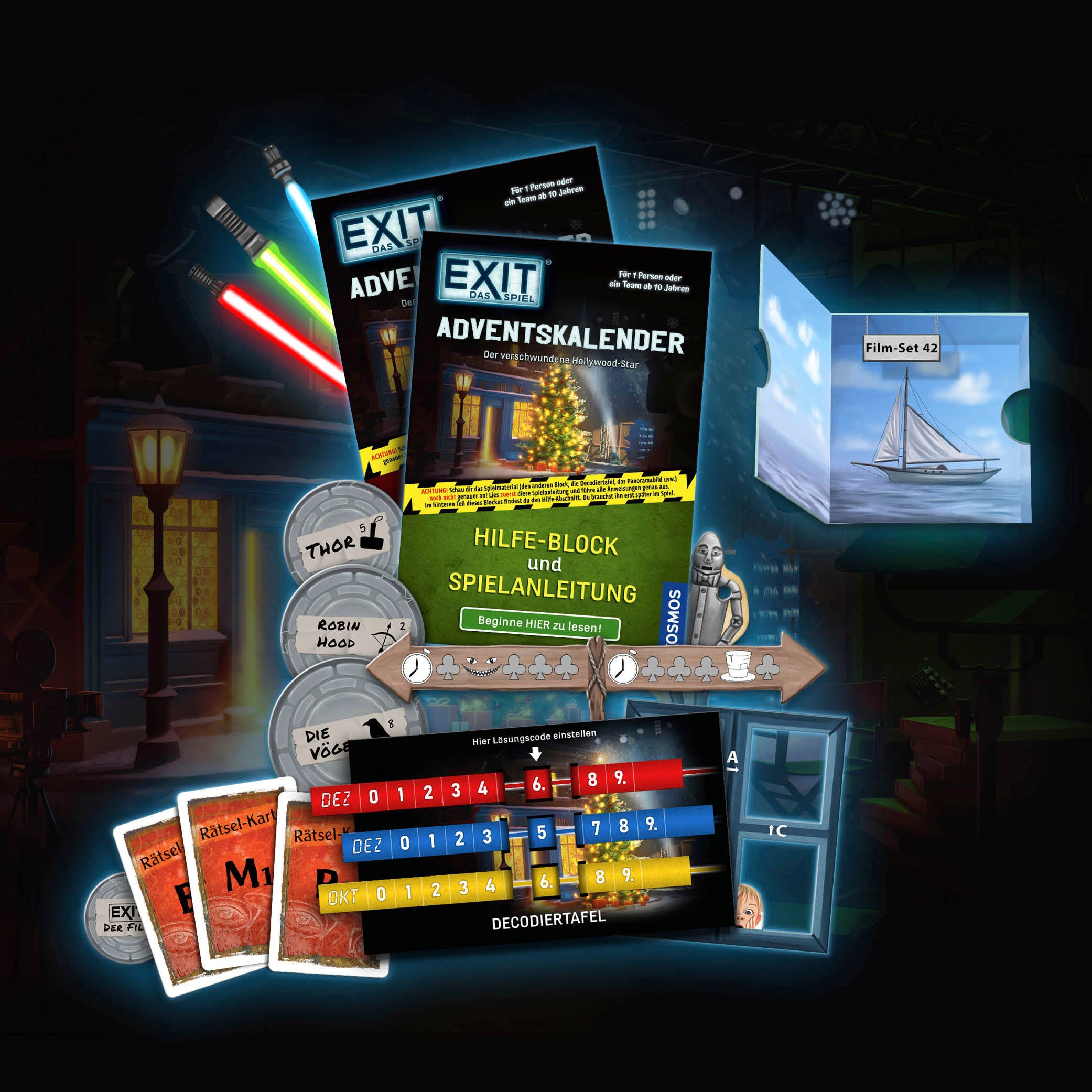 Kosmos Spielzeug-Adventskalender »EXIT, Das Spiel - 2023«, ab 10 Jahren