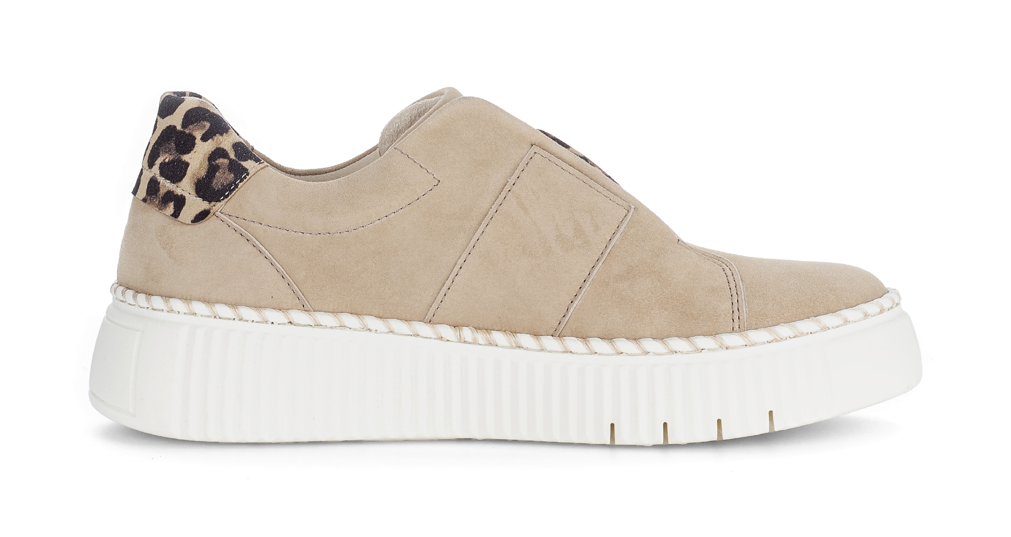 Gabor Plateausneaker  , Freizeitschuh, Halbschuh, Slipper mit Gummizug-Band über dem Rist