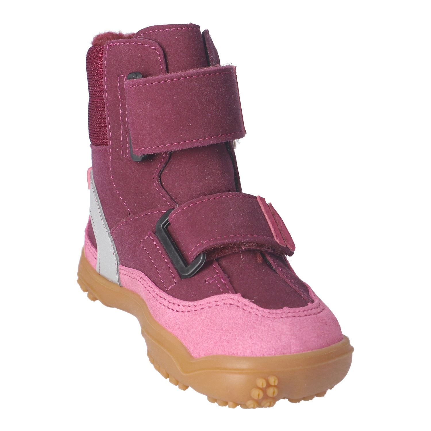 qnuffs Barfußschuh »TANNE«  Klettboots, Winterboots mit praktischem Namensschild an der Ferse