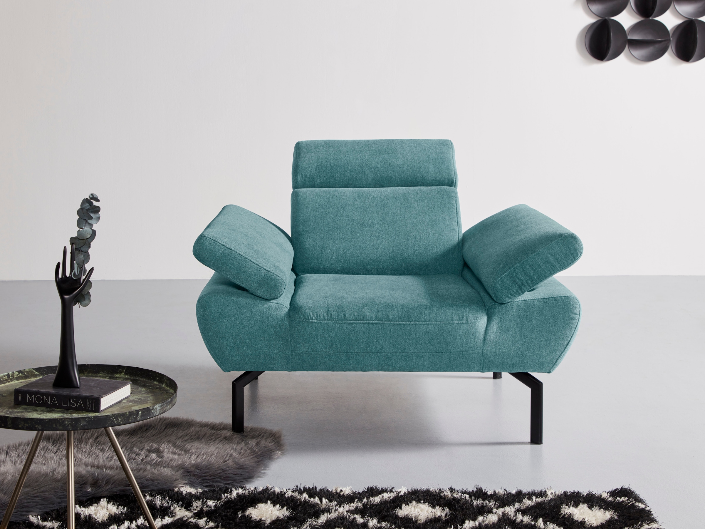 in Style mit of online Sessel kaufen Luxus-Microfaser Lederoptik wahlweise »Trapino Places Rückenverstellung, Luxus«,