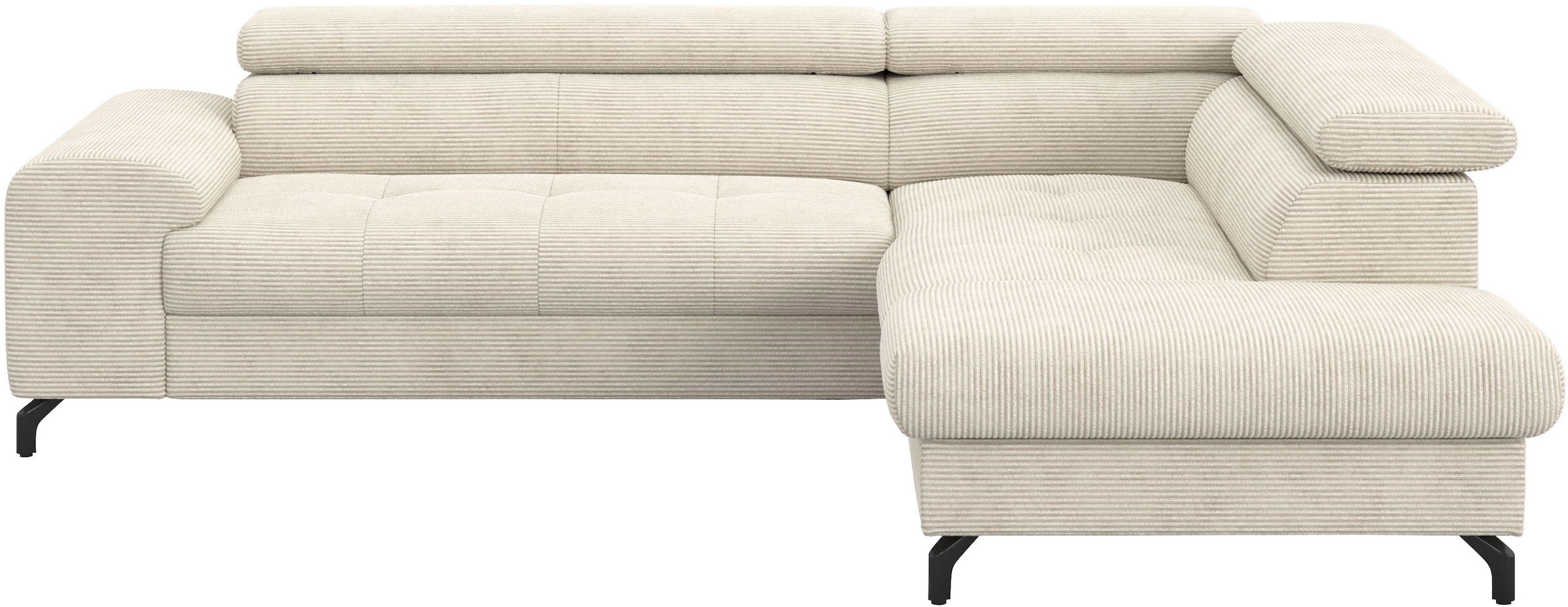 COTTA Ecksofa »Aura L-Form«, mit Schlaffunktion, Bettkasten und Kopfteilverstellung
