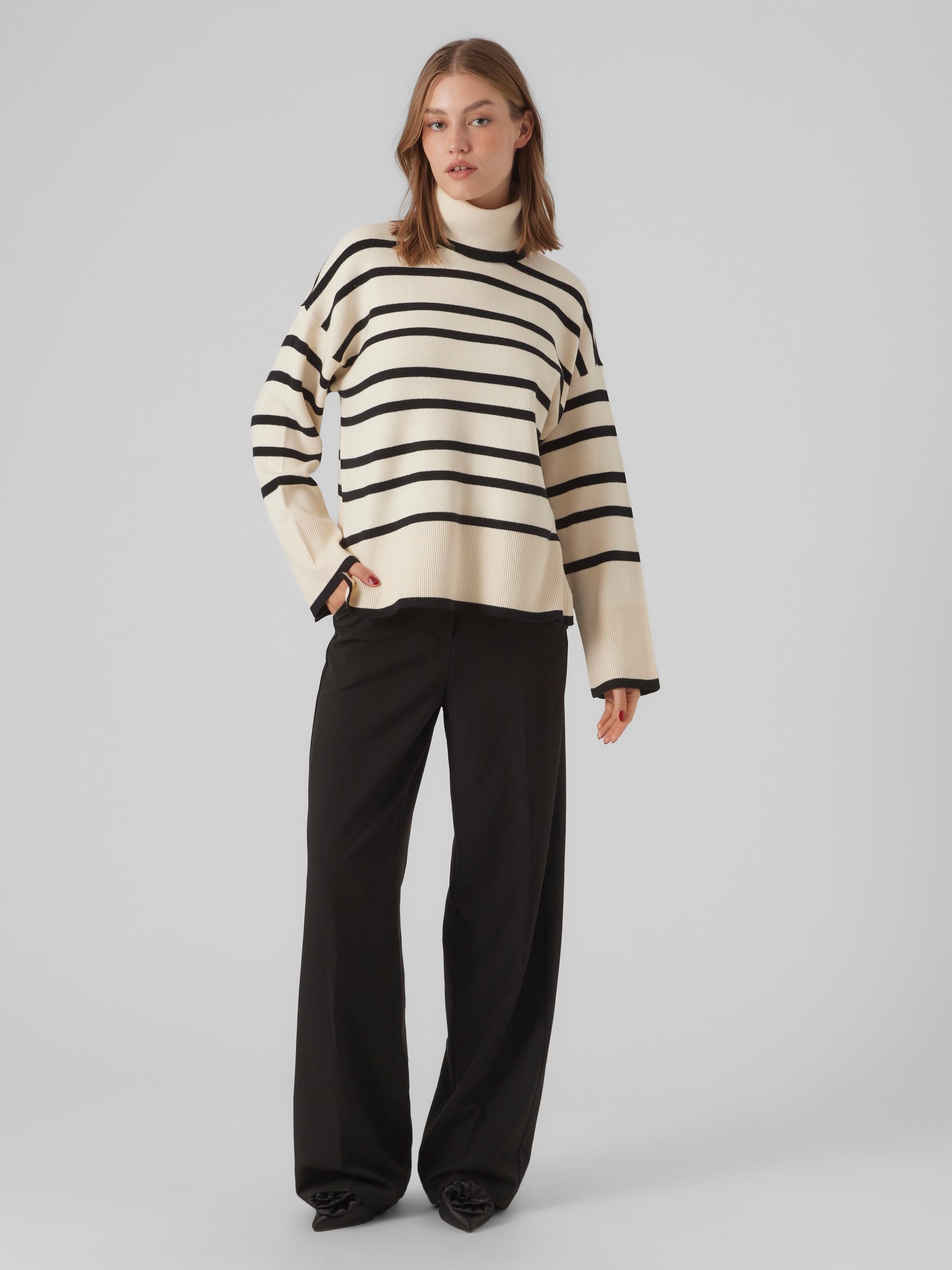 Vero Moda Rollkragenpullover »VMSABA LS ROLLNECK PULLOVER GA NOOS«