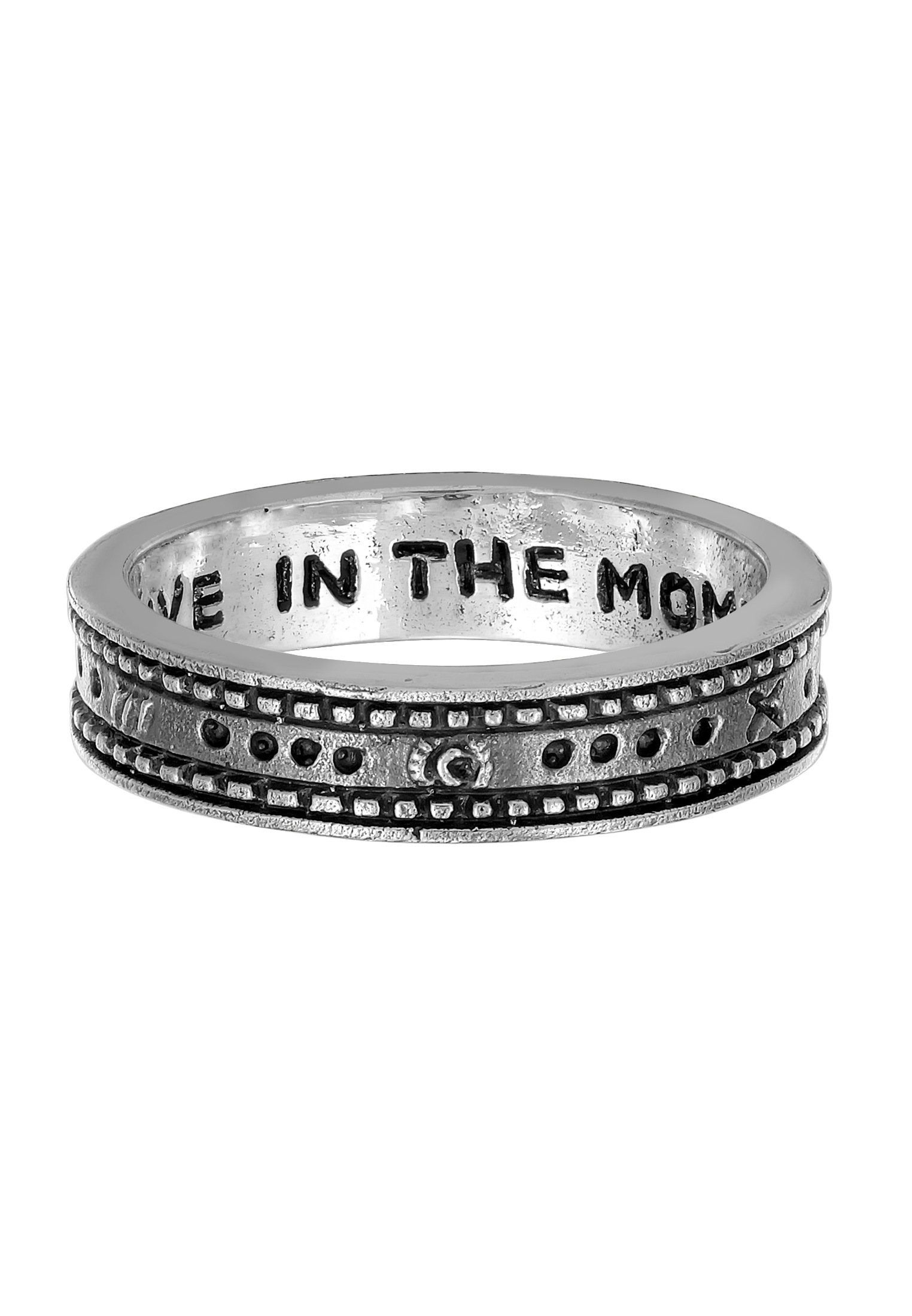 HAZE & GLORY Silberring »Ring Bandring - Universe 925 Silber«