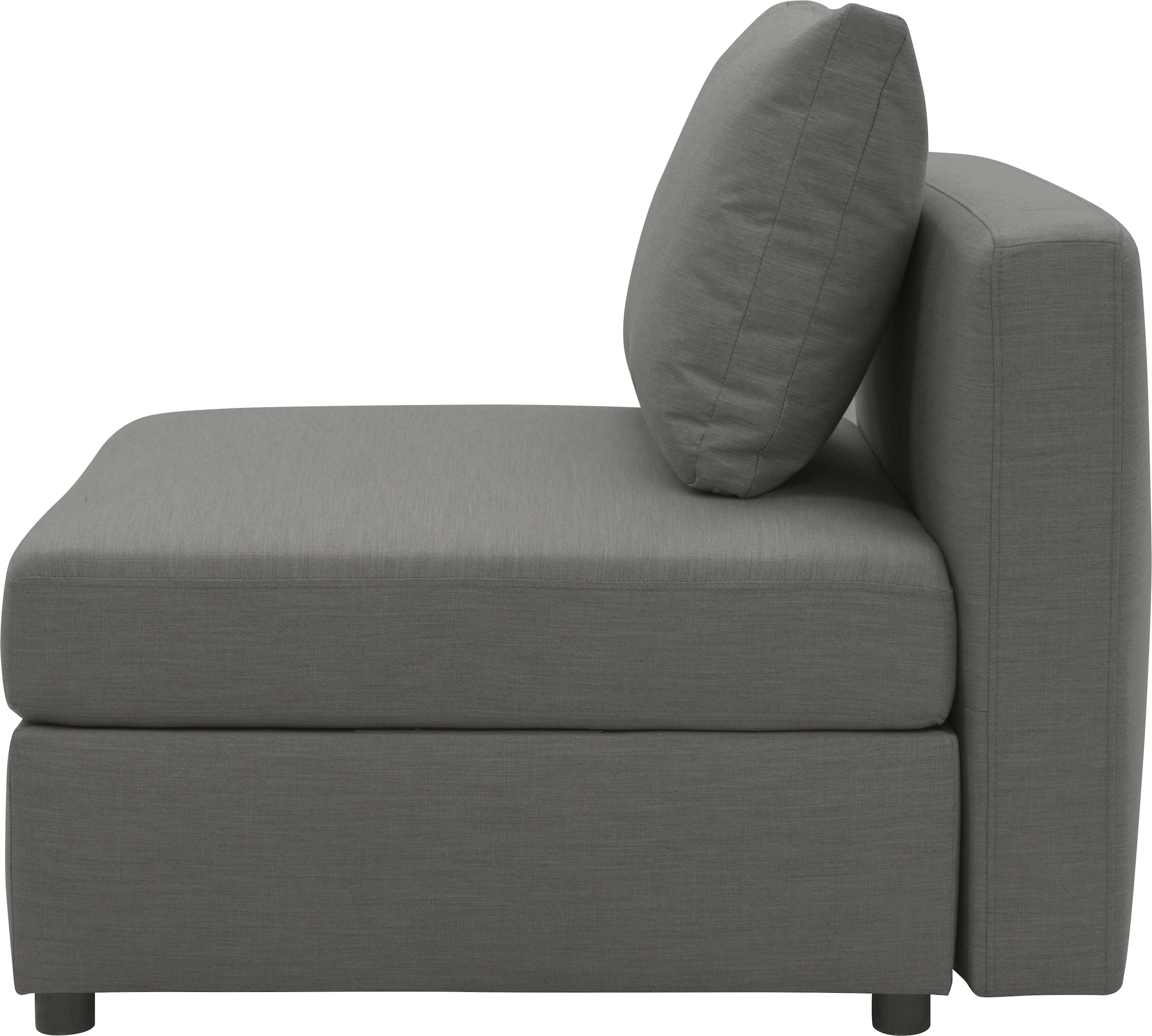 DOMO collection Sofaelement »Solskin, individuell erweiterbar/kombinierbar« mit losen Kissen. Rücken- und Seitenteile als Stecksystem.