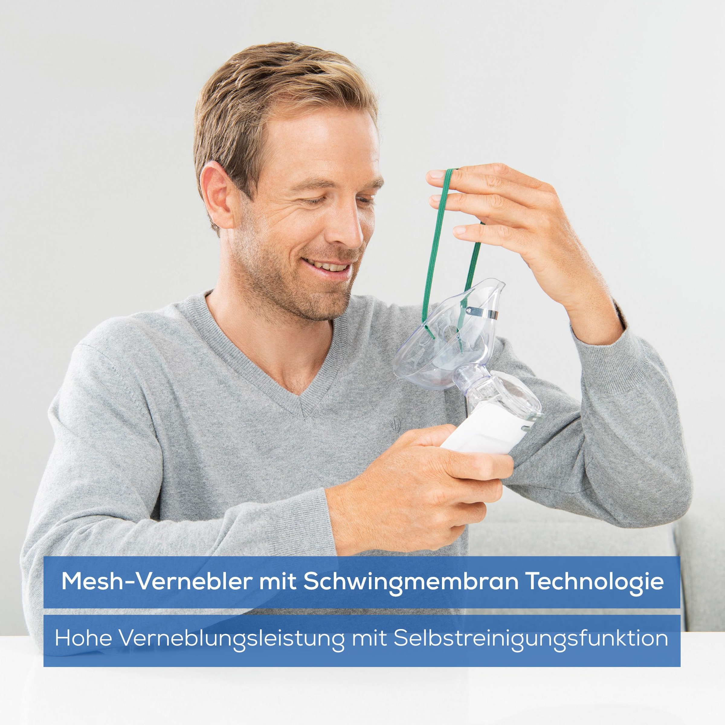 BEURER Inhalationsgerät »IH 55 Inhalator zur Behandlung der oberen und unteren Atemwege«, (Set, 7 tlg.), Inhalierer bei Erkältungen, Asthma und Atemwegserkrankungen