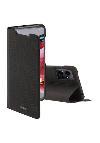 Smartphone-Hülle »Booklet für Xiaomi Redmi Note 12 4G, aufstellbar, klappbar, schwarz«