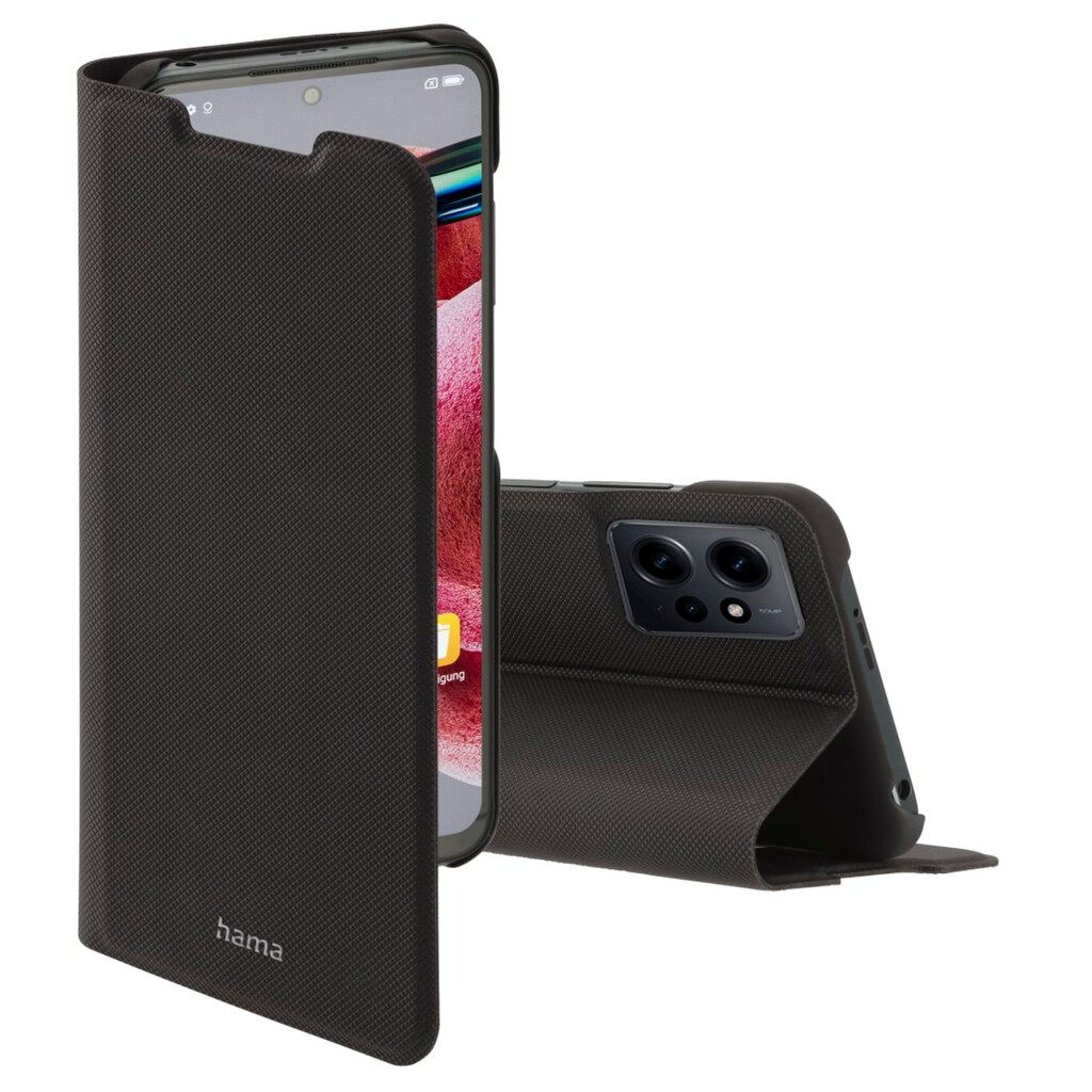 Hama Smartphone-Hülle »Booklet für Xiaomi Redmi Note 12 4G, aufstellbar, klappbar, schwarz«