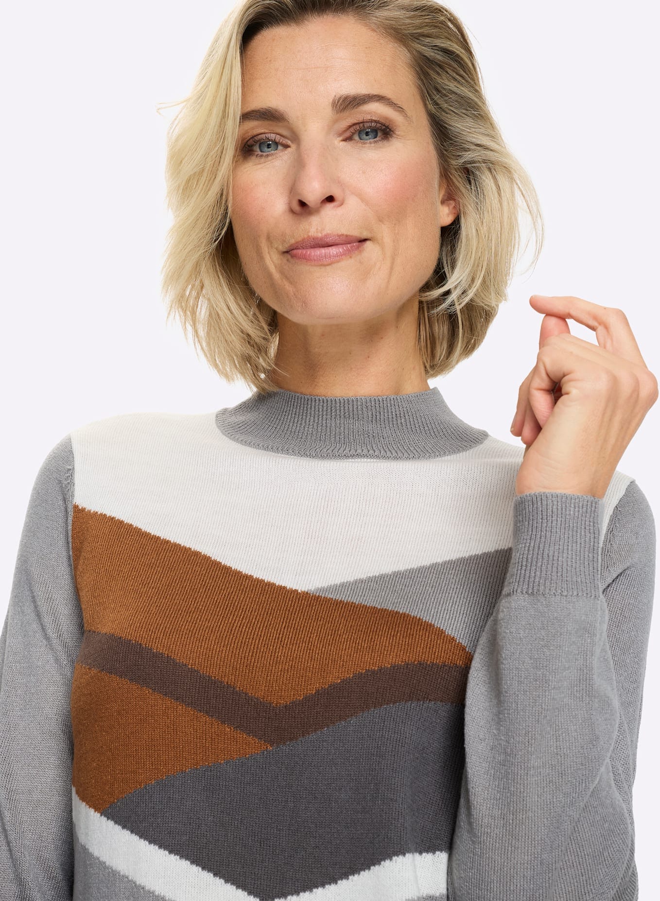 Classic Basics Stehkragenpullover »Langarm-Pullover«