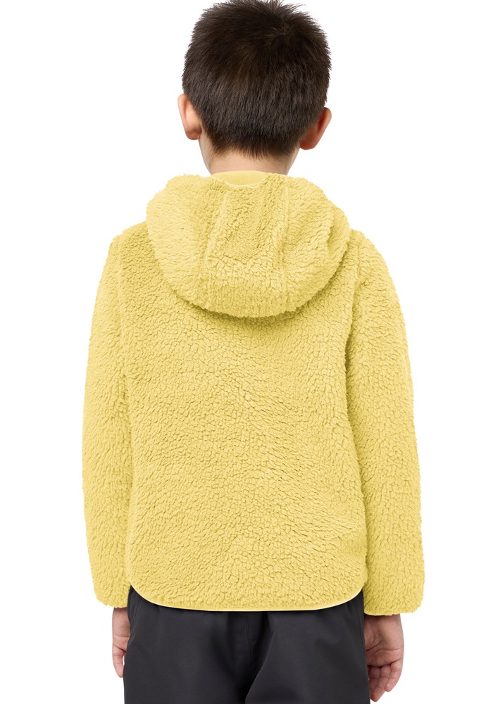 Jack Wolfskin Fleecejacke »ICE CURL HOOD JACKET K«, mit Kapuze, Wärmend, winddicht, Übergangsjacke