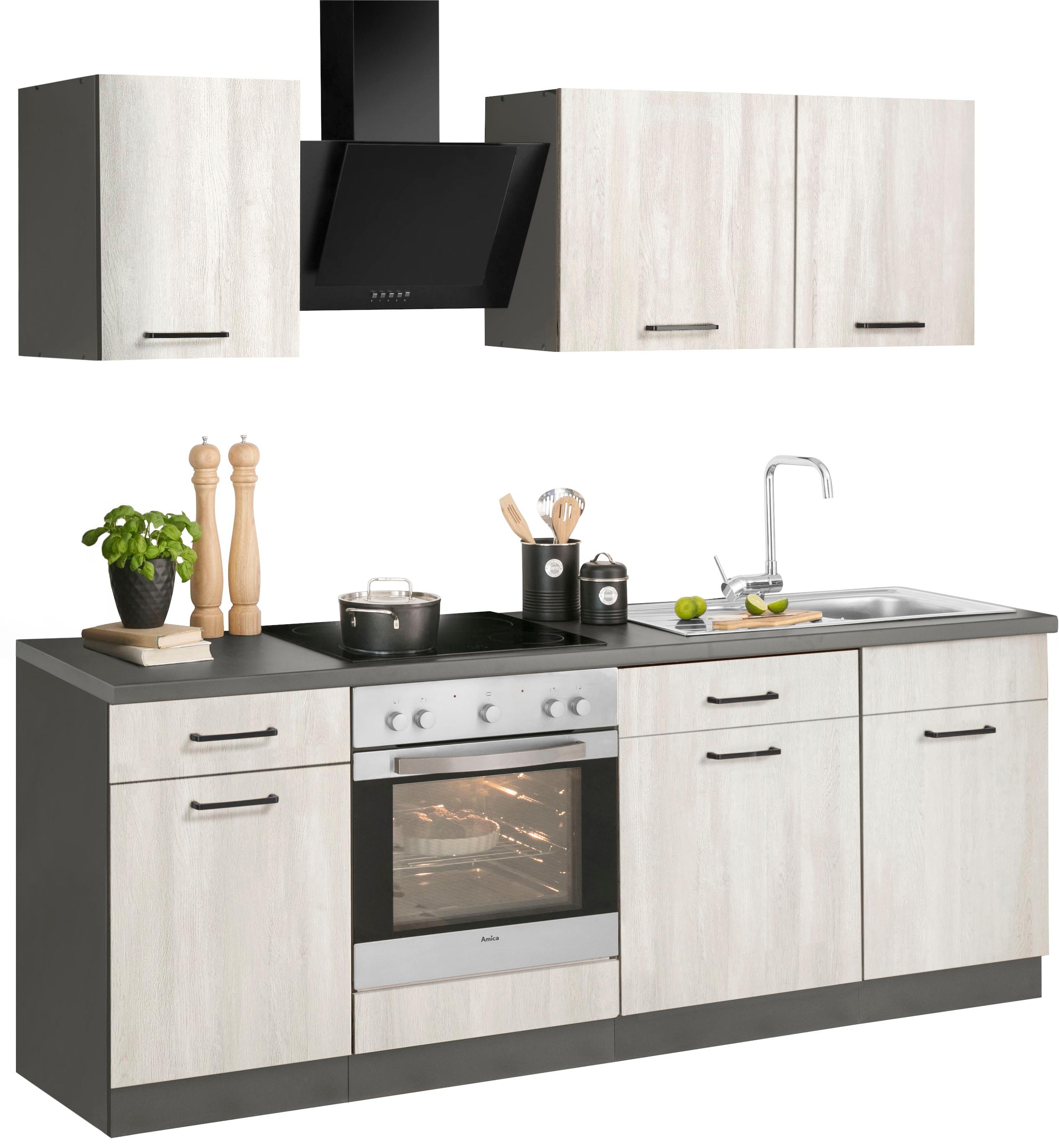 wiho Küchen Küchenzeile »Esbo«, ohne E-Geräte, Breite 220 cm im OTTO Online  Shop