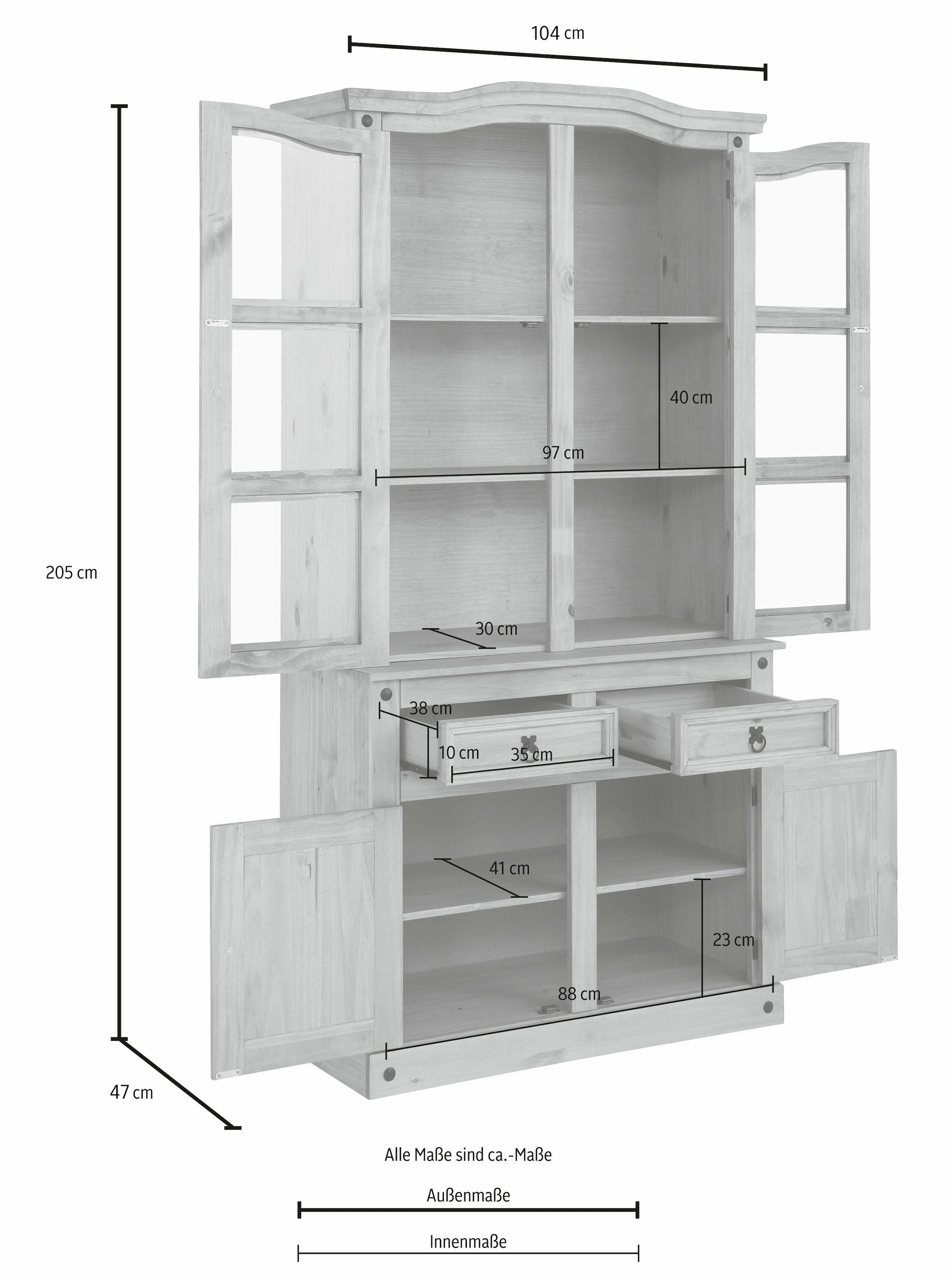 Home affaire Buffet »Mexico«, aus massiver Kiefer, Breite 106 cm