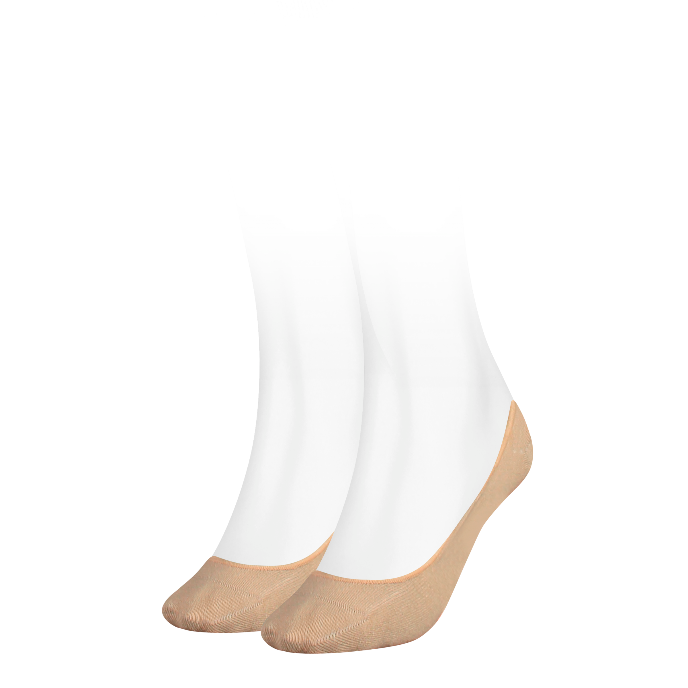 Tommy Hilfiger Füßlinge »TH WOMEN FOOTIE INVISIBLE 2P«, (2 Paar, 2 Paar), mit flacher Zehennaht
