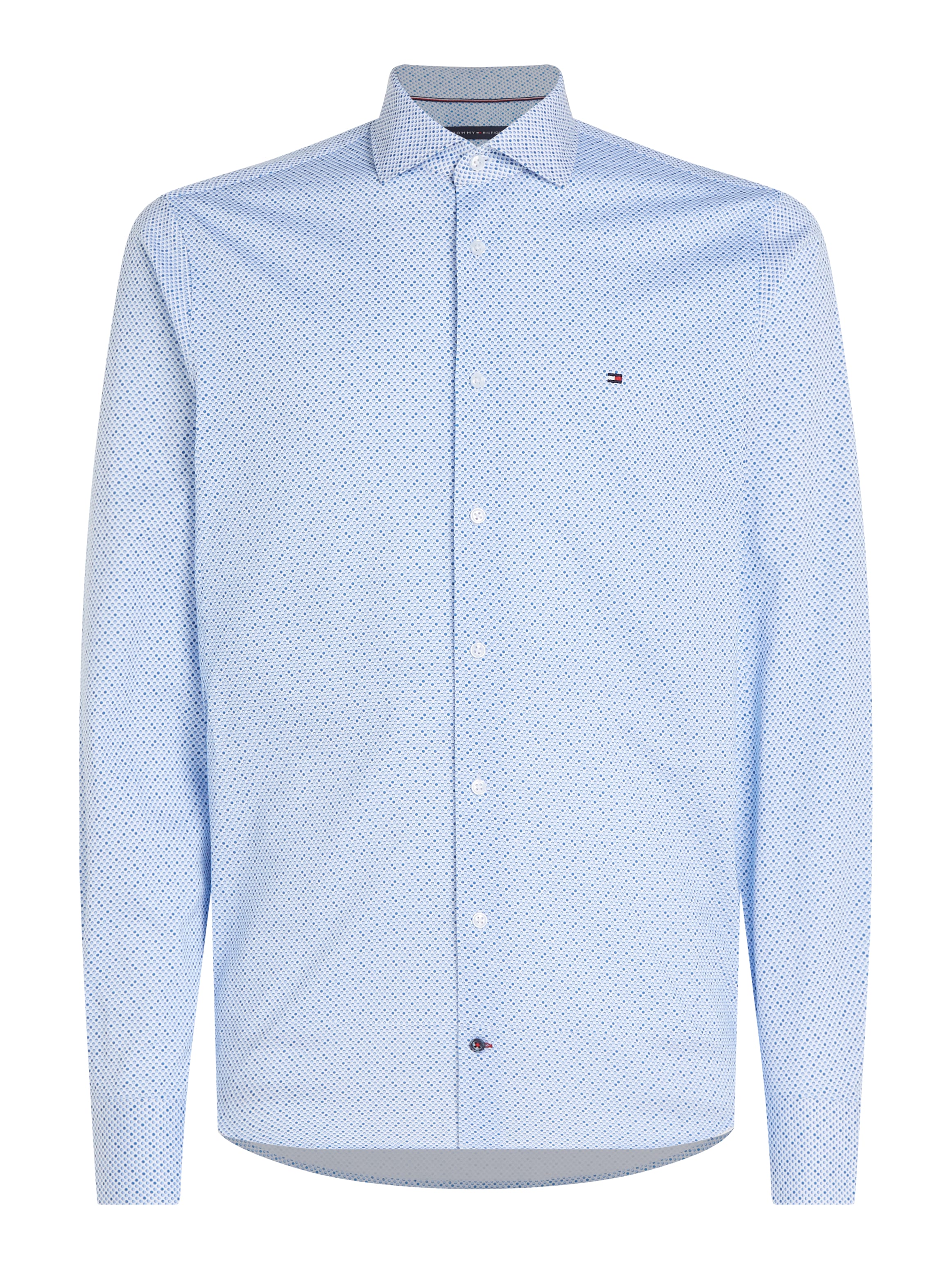Tommy Hilfiger Langarmhemd »CL KNITTED MINI DOT PRT SF SHIRT«