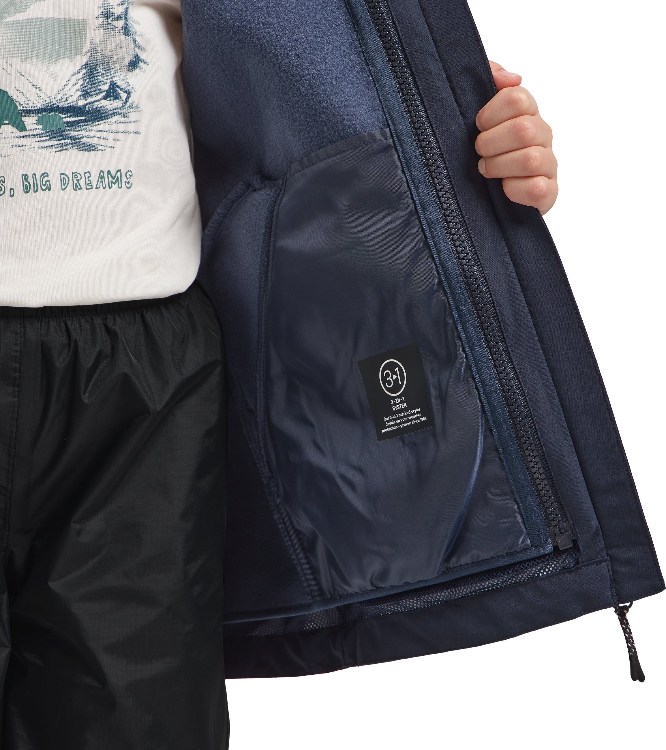 Jack Wolfskin 3-in-1-Funktionsjacke »ICELAND 3IN1 JACKET K«, mit Kapuze