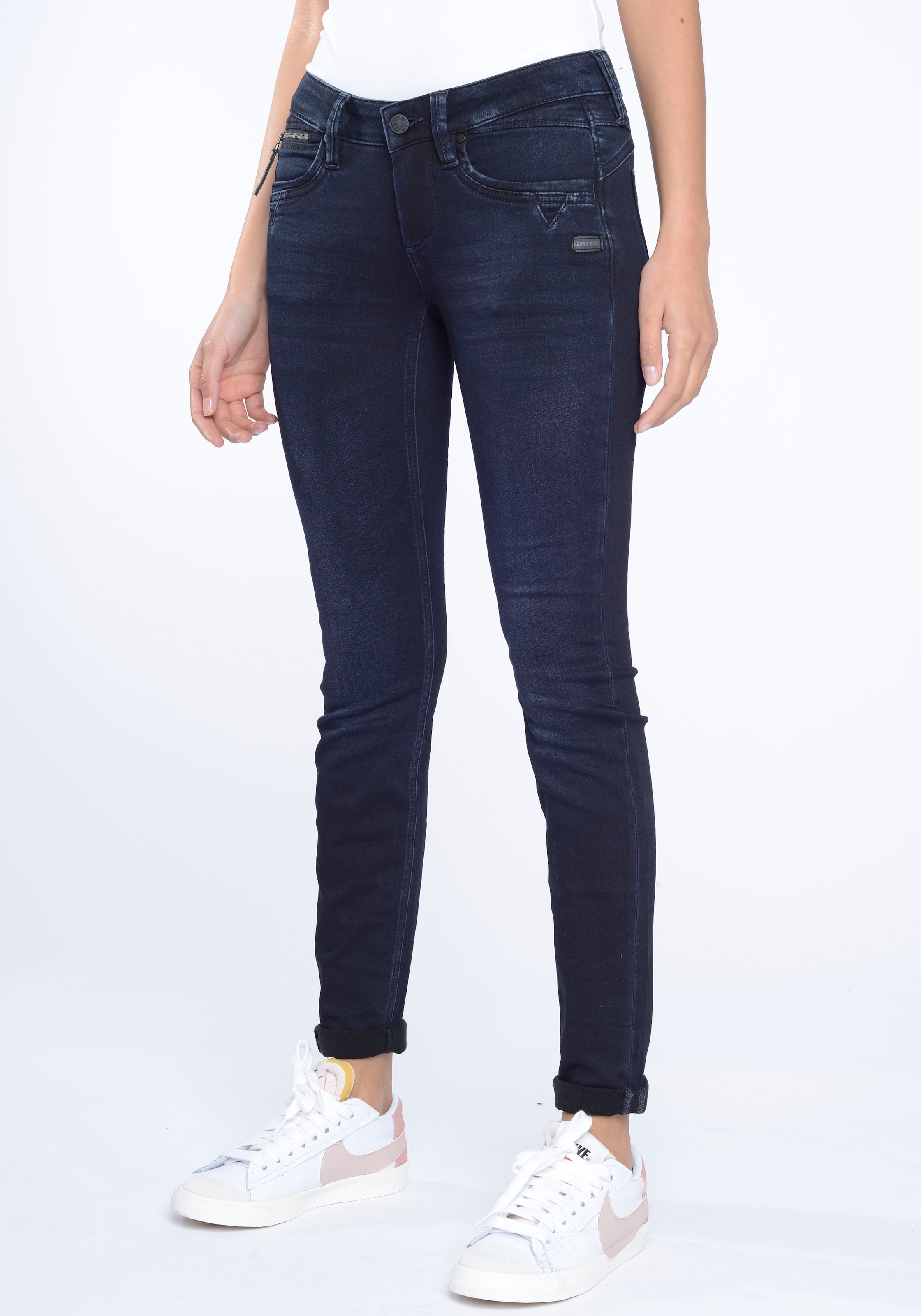 GANG Skinny-fit-Jeans »94NIKITA«, mit Zipper-Detail an der Coinpocket bei  OTTOversand
