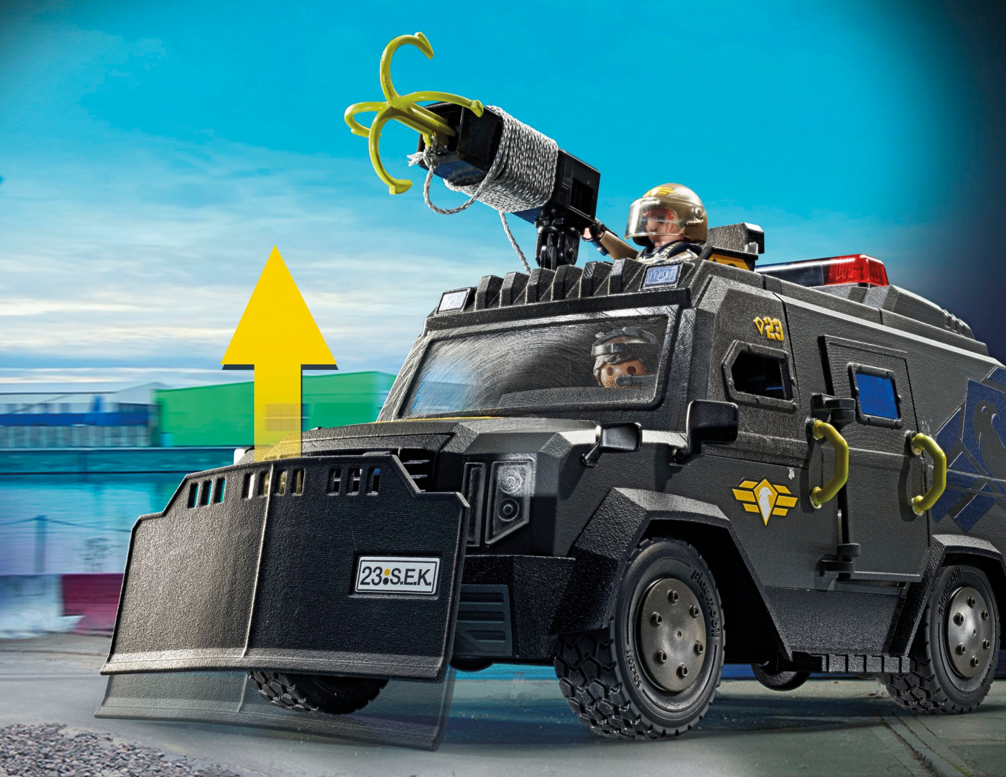 Playmobil® Konstruktions-Spielset »SWAT-Geländefahrzeug (71144), My Action Heroes«, (73 St.), Made in Europe; mit Licht und Sound