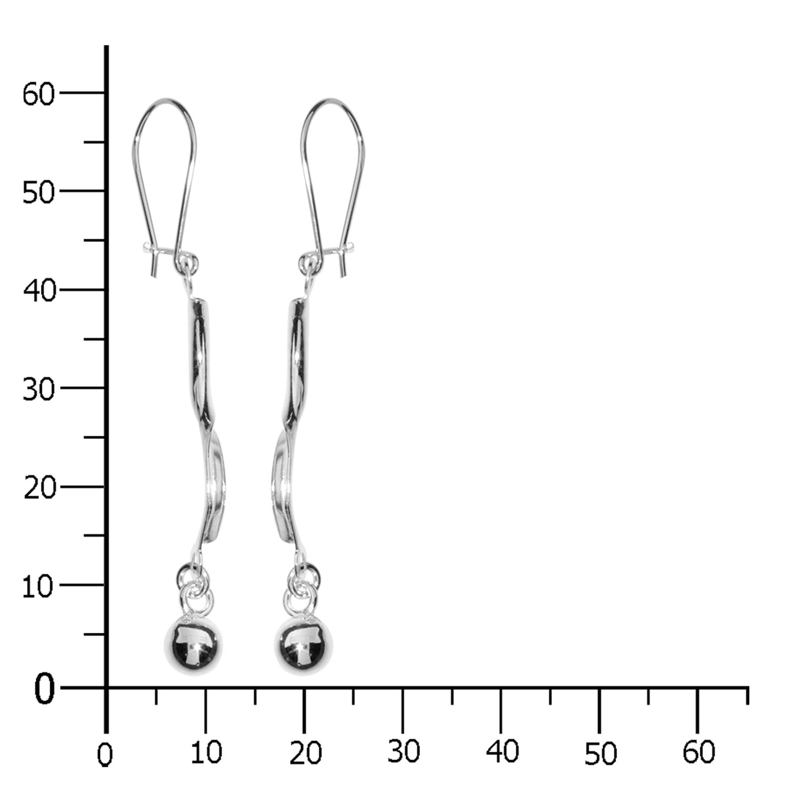 OSTSEE-SCHMUCK Paar Ohrhänger »- Livs - Silber 925/000 -,«