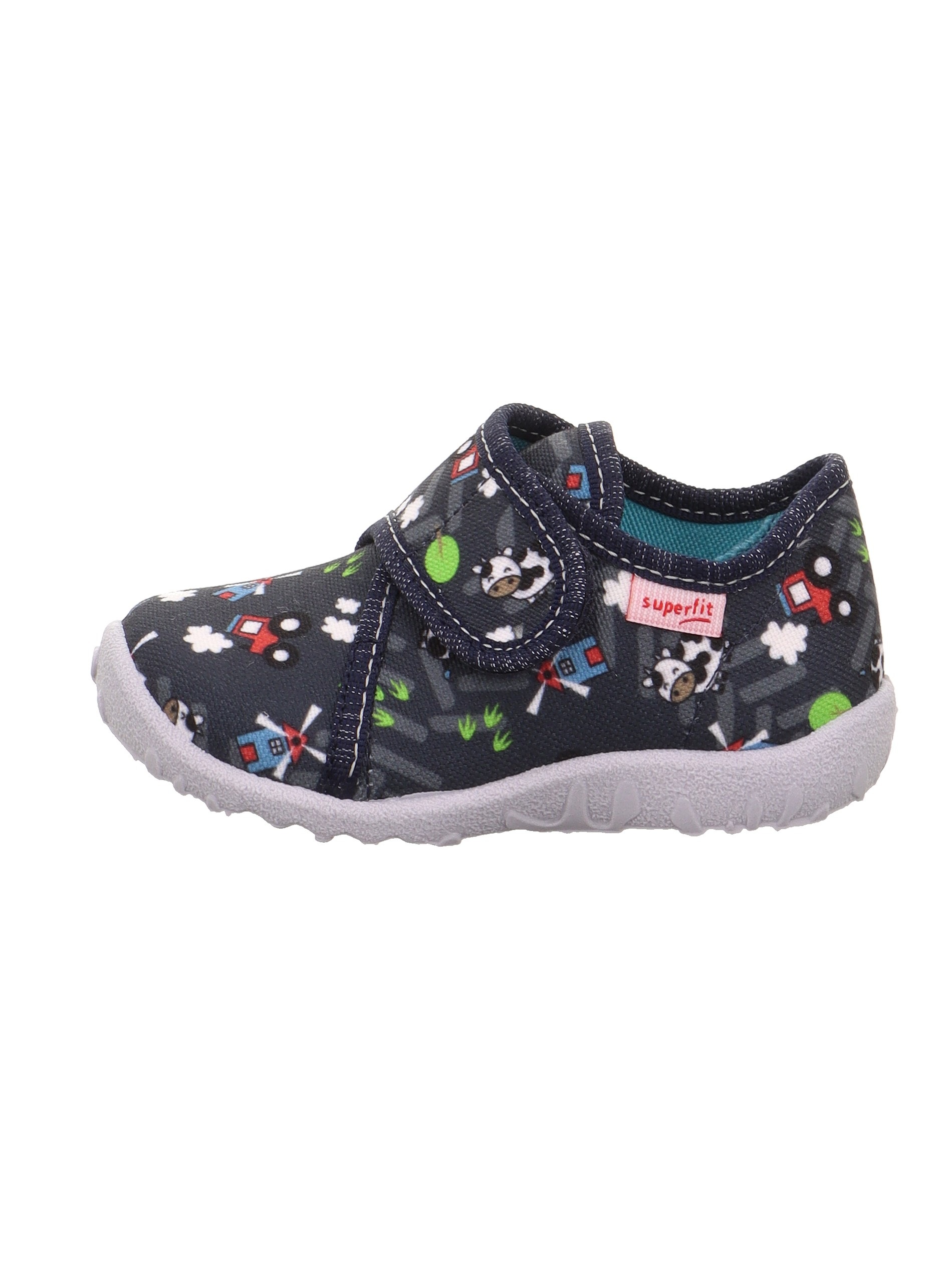 Superfit Hausschuh »SPOTTY WMS: Mittel«  Klettschuh, Kindergarten Schuh mit Motiv, Größenschablone zum Download
