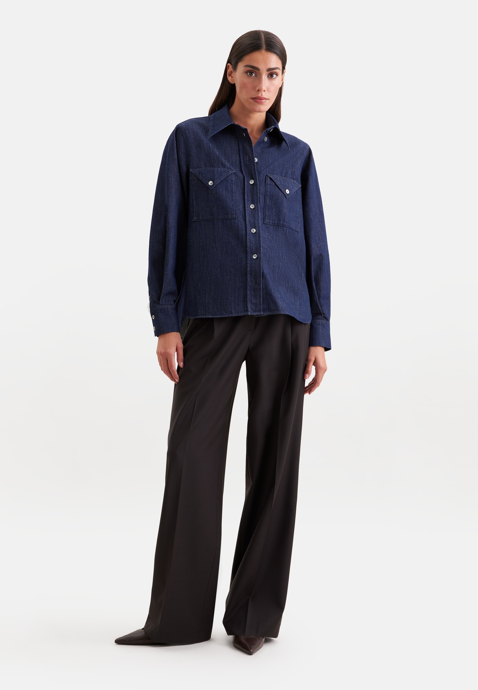 seidensticker Hemdbluse 1/1 Denim