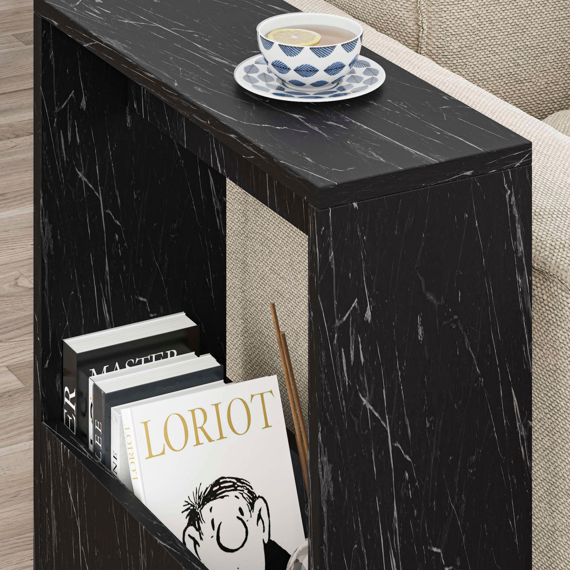 Decortie Beistelltisch »SIMPI BEISTELLTISCH«, (Packung, 1 St.), Leichte Montage, Lagerung, Platzsparend