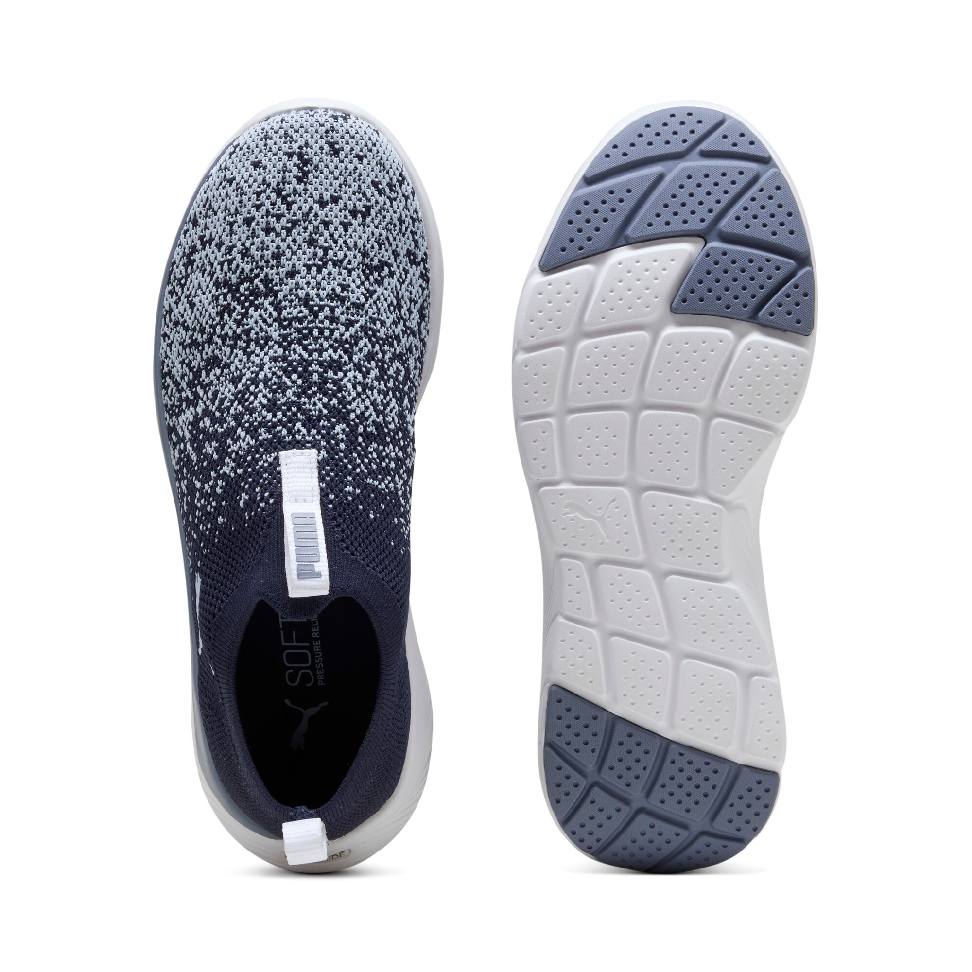 PUMA Slip-On Sneaker »SOFTRIDE REMI SLIP-ON KNIT WNS«  mit SOFTFOAM+ Dämpfung, leicht profilierte Synthetiklaufsohle