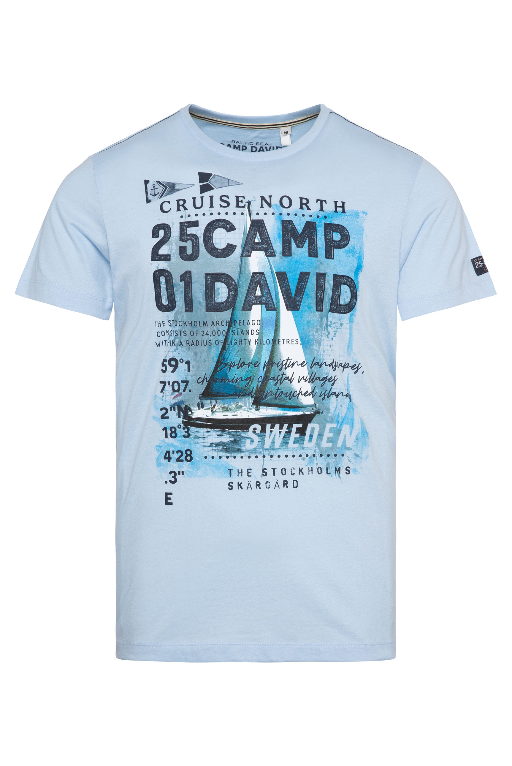 CAMP DAVID Print-Shirt, mit maritimen Prints