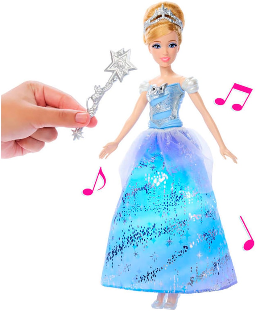 Mattel® Anziehpuppe »Disney Prinzessin, Cinderella-Puppe im bezaubernden Ballkleid«, mit Sond