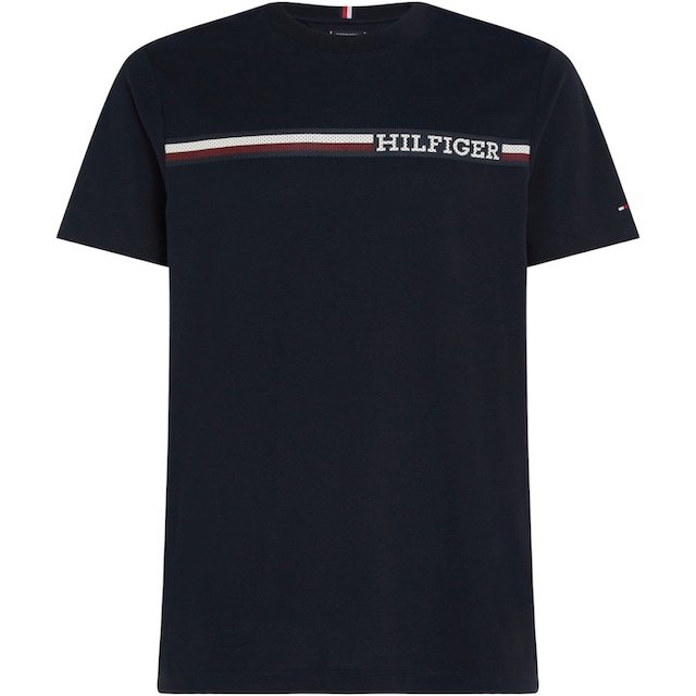 Tommy Hilfiger T-Shirt »MONOTYPE CHEST STRIPE TEE«, mit Markenlogo online  shoppen bei OTTO