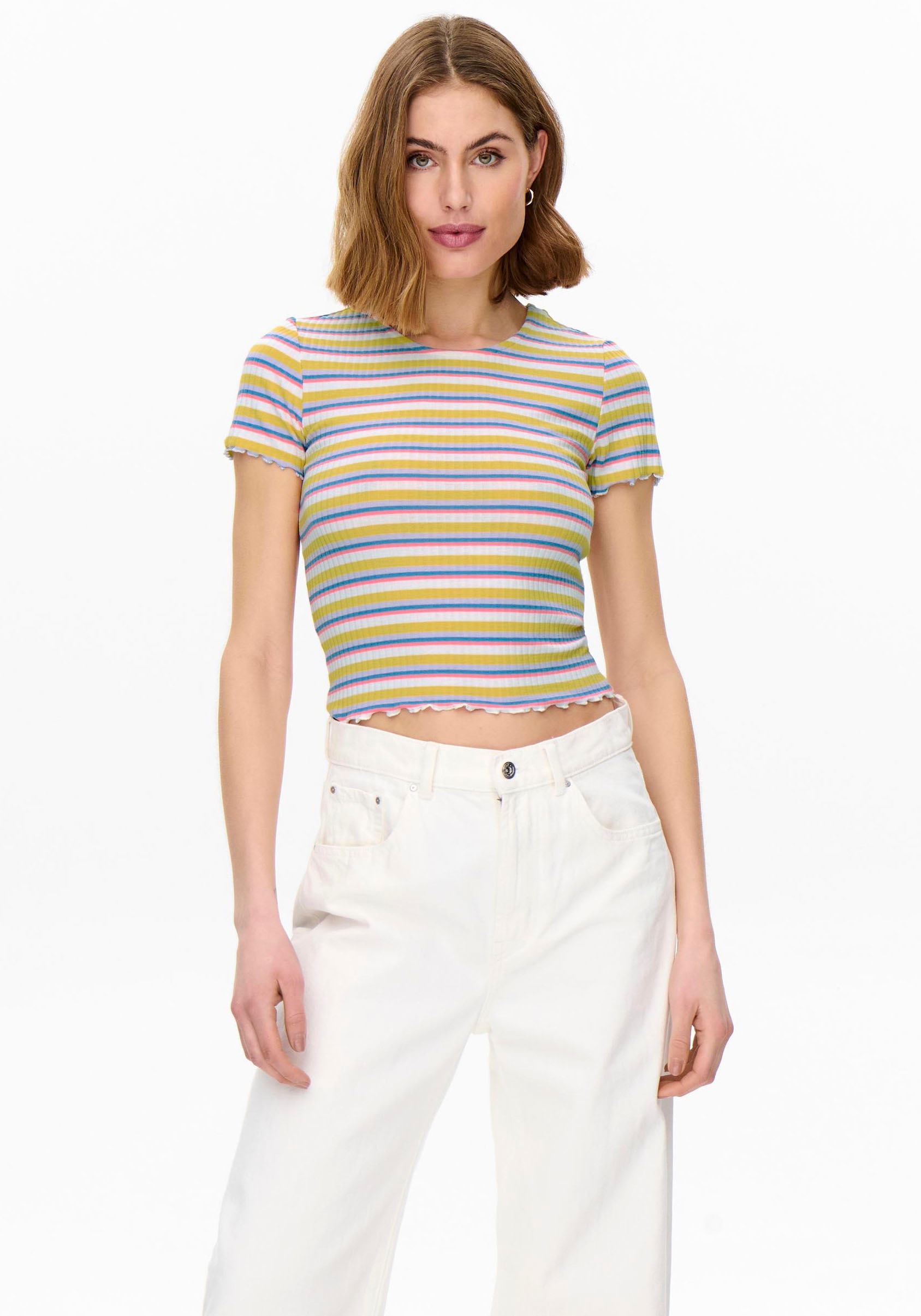 Only Rundhalsshirt »ONLEMMA STRIPE S/S TOP«
