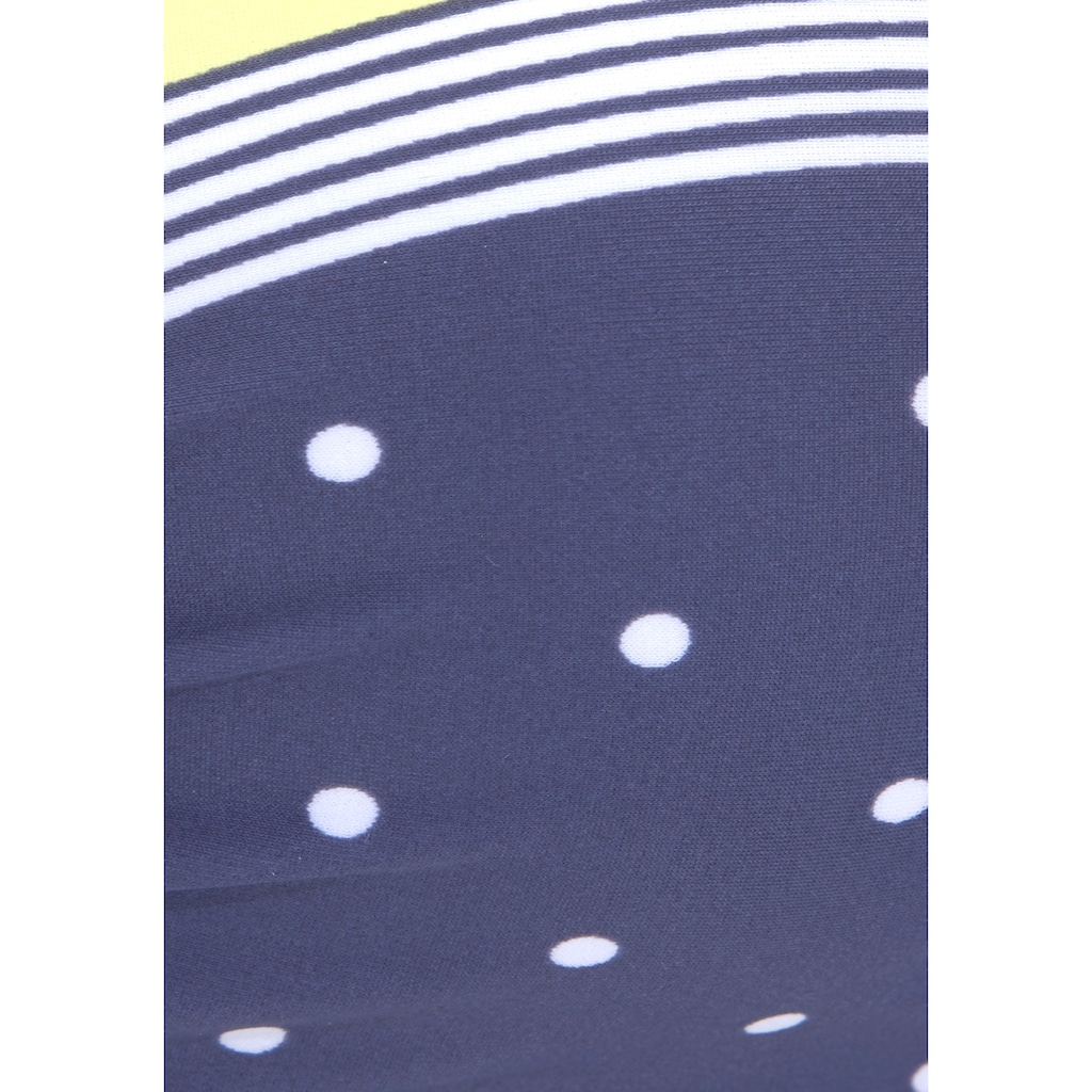 LASCANA Bügel-Bandeau-Bikini-Top »Monri«, mit kontrastfarbenem Detail