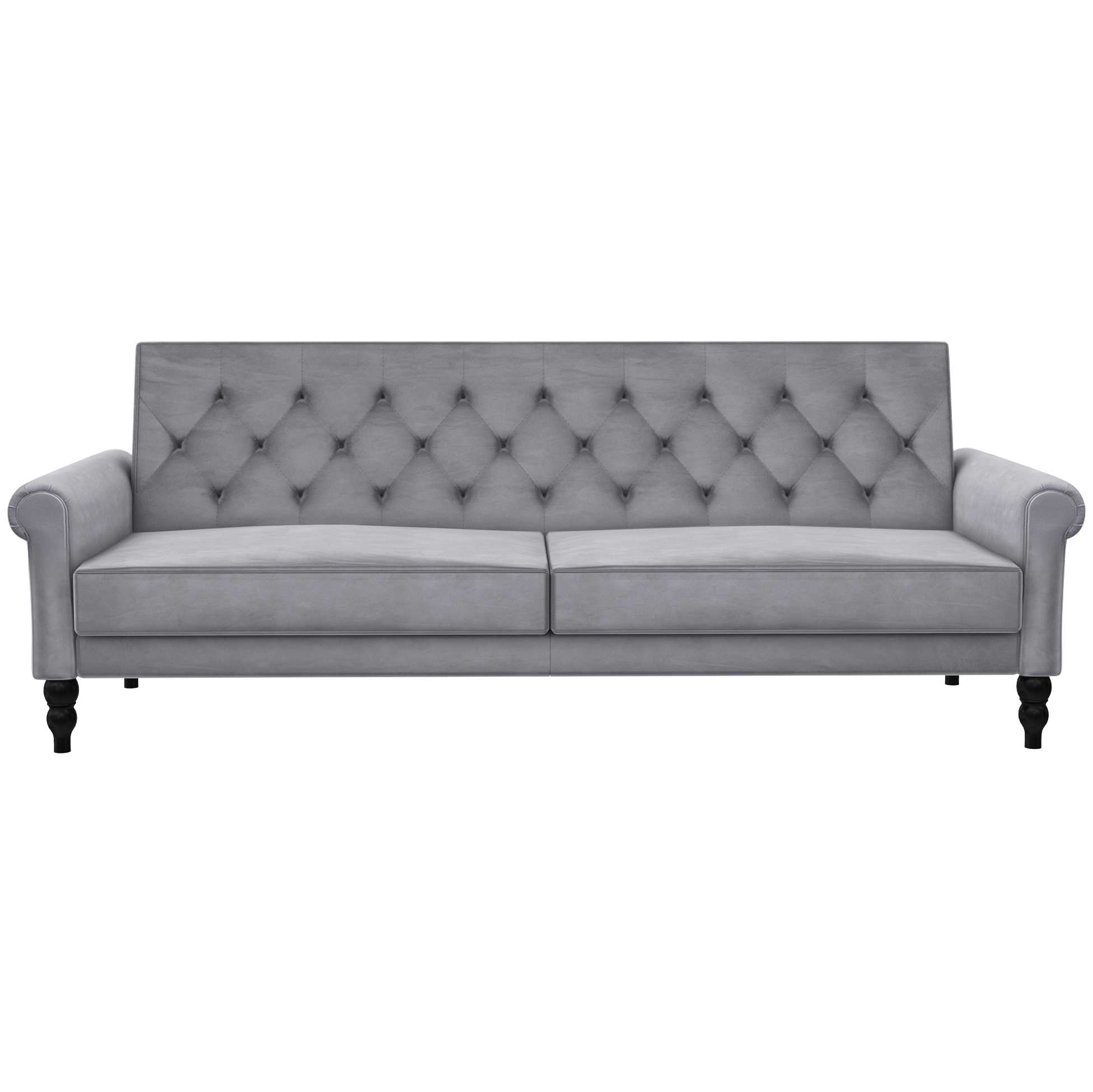 Dorel Home 3-Sitzer »Tyne«, Schlafsofa 222 cm, Bettfunktion (110/190cm), pflegeleichter Velours
