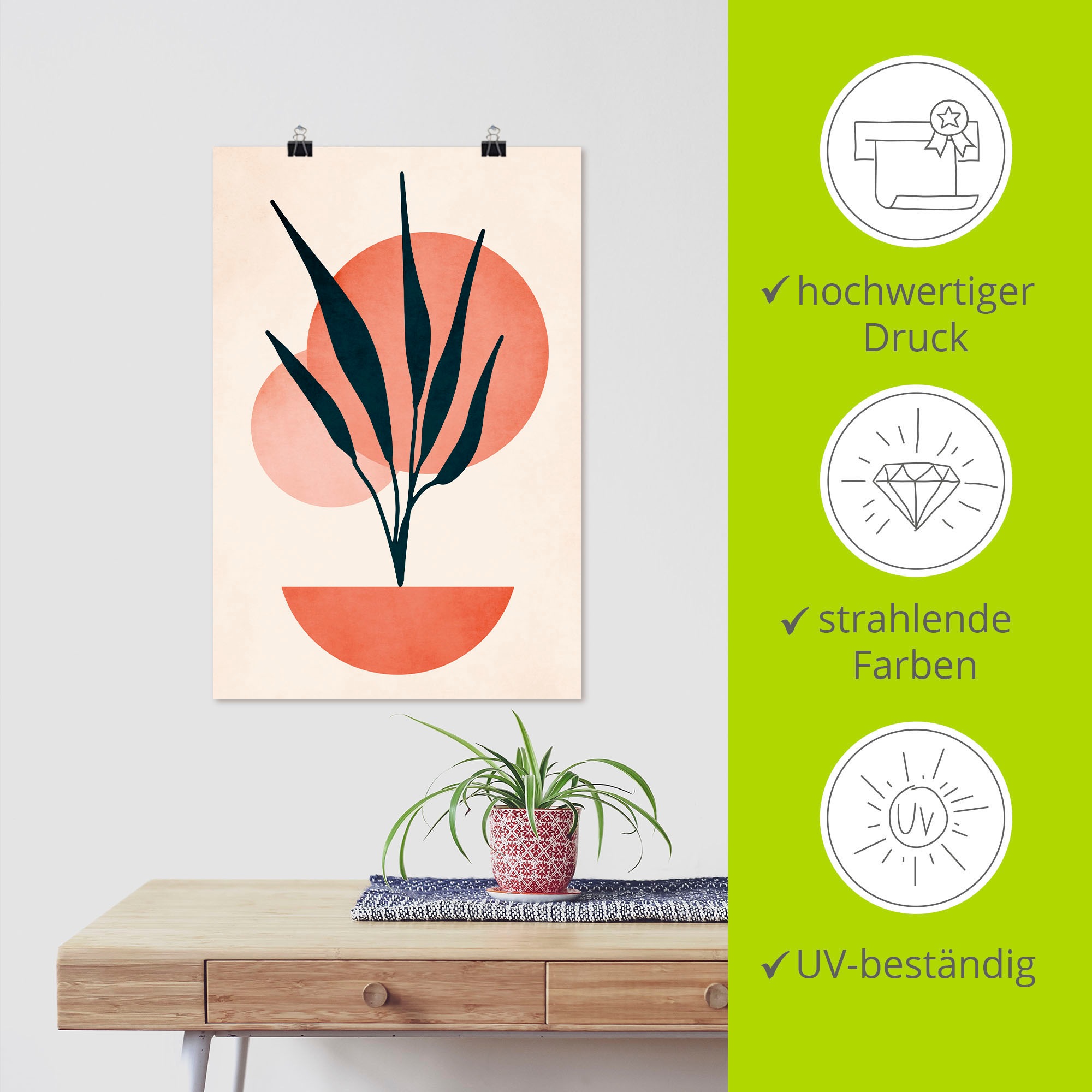 Artland Wandbild »Kopenhagen Nr. 7«, Vasen & Töpfe, (1 St.), als Alubild, Leinwandbild, Wandaufkleber oder Poster in versch. Größen